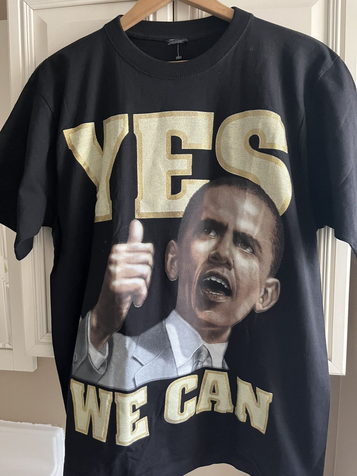 Rap Tees Vintage Y2K Obama Yes We Can Bootleg Tee Size US XL / EU 56 / 4 - 3 Thumbnail