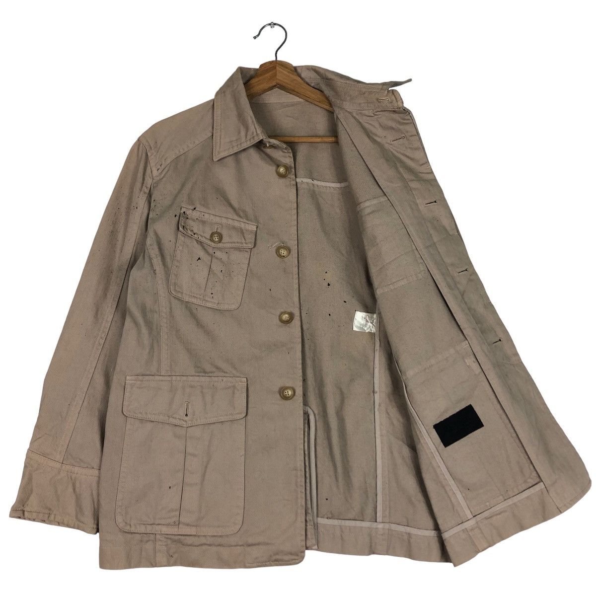 Japanese Brand 🔥Vtg Chore Jacket Military Collection Slant Pocket 3D Size US M / EU 48-50 / 2 - 9 Thumbnail