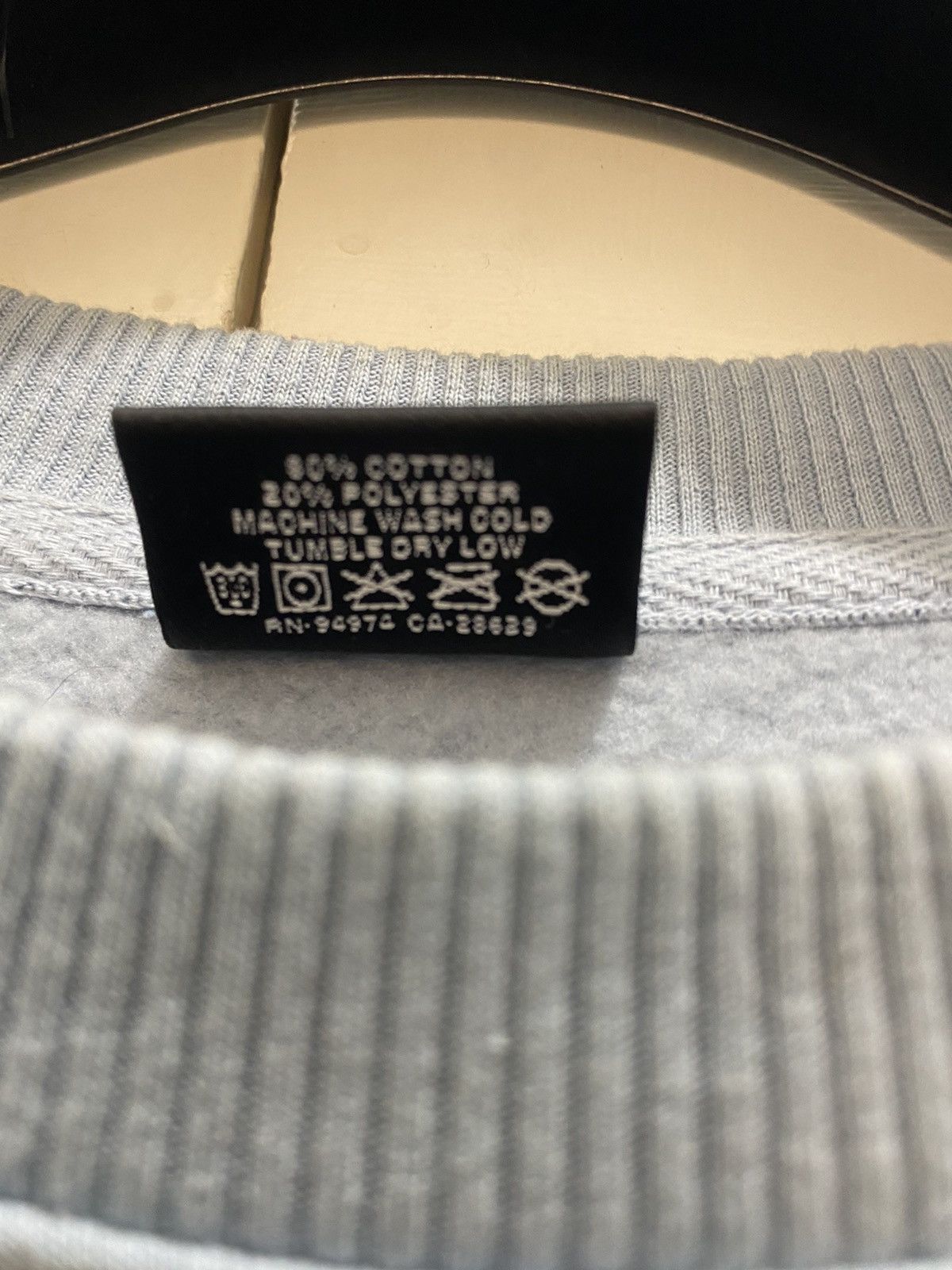 Stussy Stüssy Basic Logo sweatshirt, size XL, light blue, used Size US XL / EU 56 / 4 - 5 Thumbnail