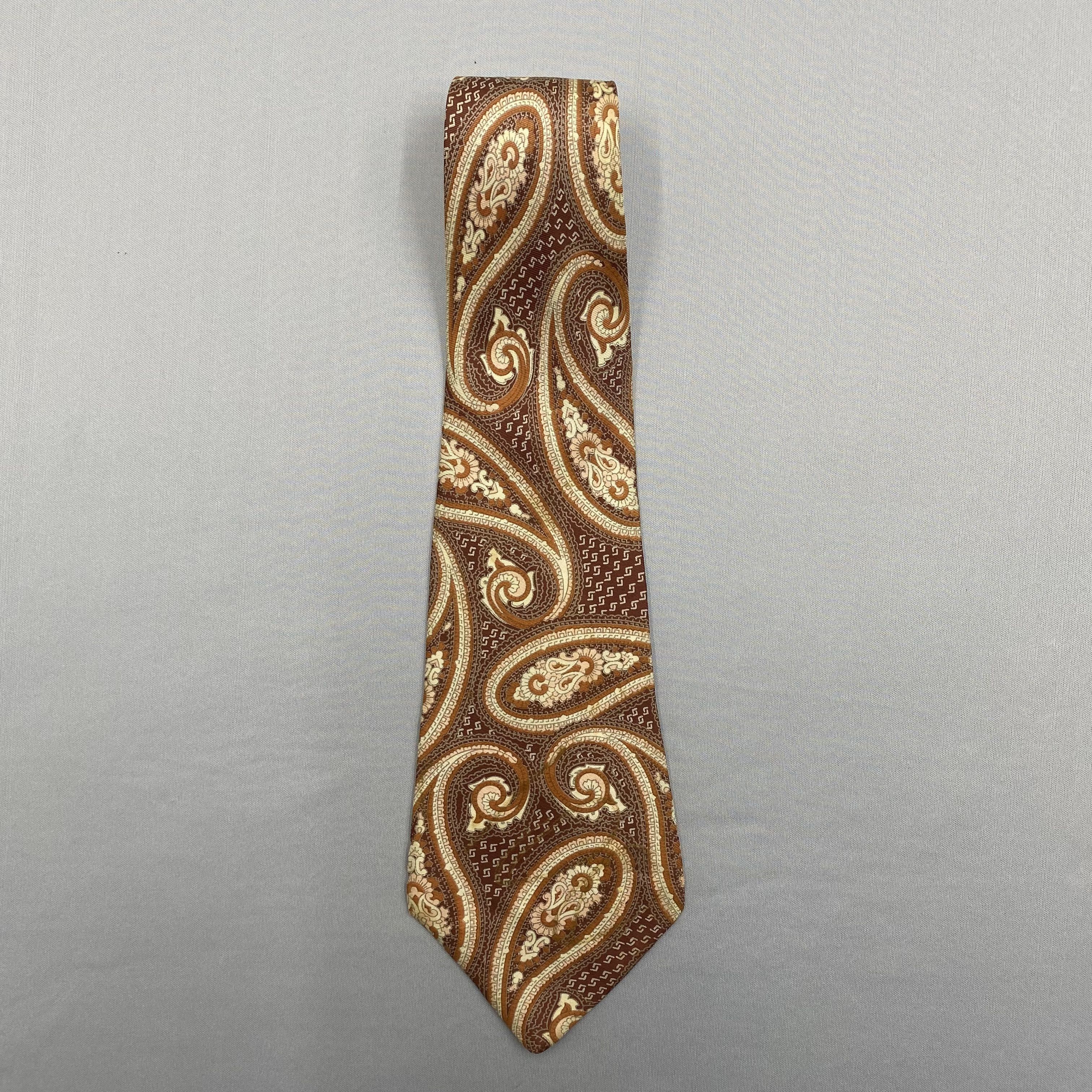 Japanese Brand Vintage Gray SILK Necktie Cravate Pure Silk Neck Tie Size ONE SIZE - 3 Thumbnail