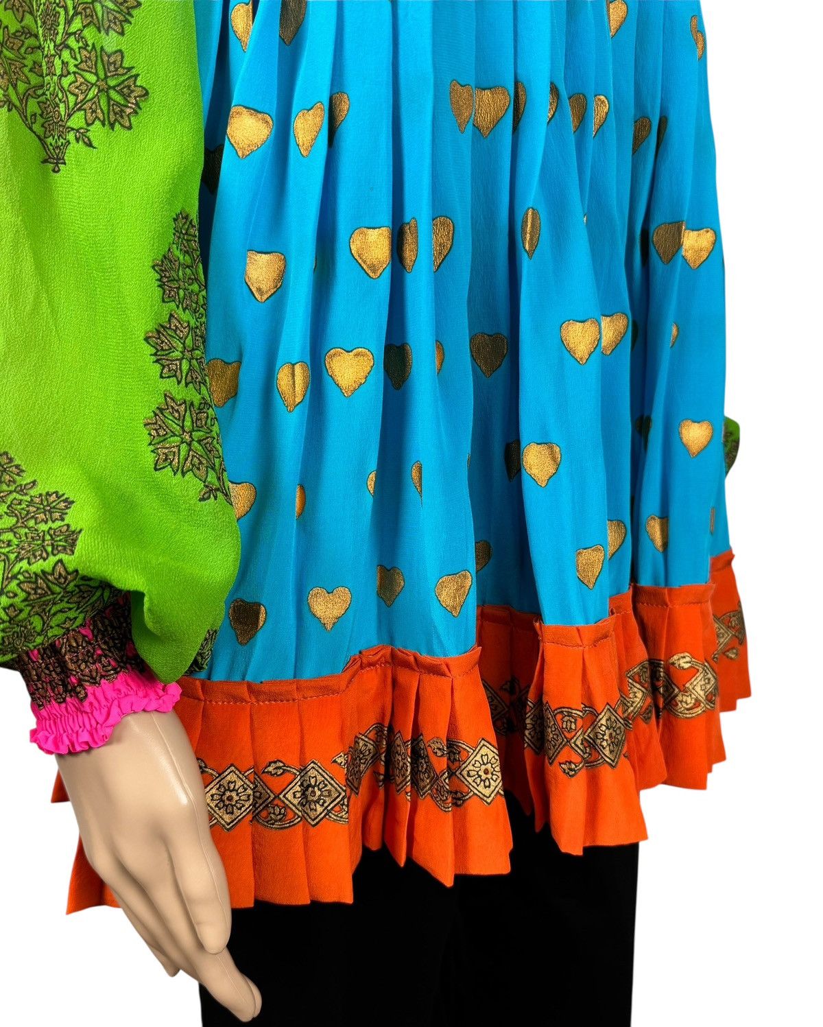 Manish Arora Manish Arora Silk Blouse Pleated Emblished Decor size XL Size XL / US 12-14 / IT 48-50 - 5 Thumbnail