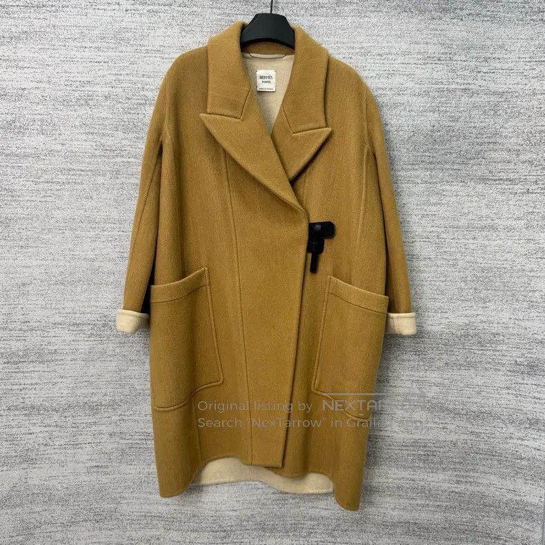 Hermes Hermes Ginger Yellow Oversized Coat Size XXS / US 00 / IT 34 - 1 Thumbnail