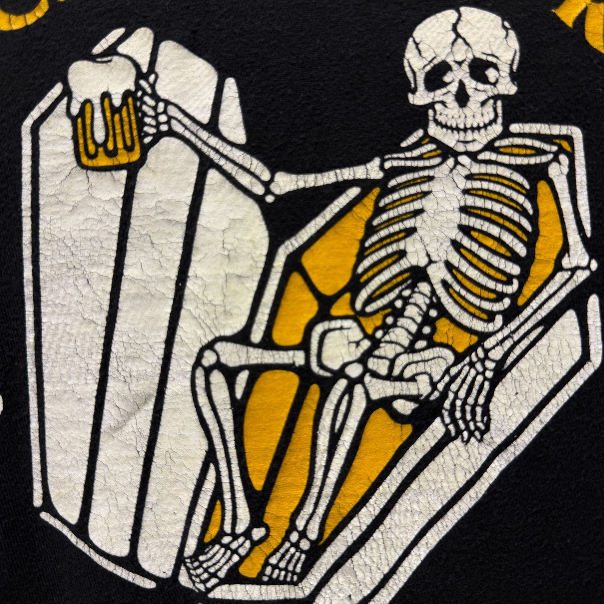 Vans VANS Off The Wall LOGO Skeleton Back For More Beer Skate Tee Size US M / EU 48-50 / 2 - 6 Thumbnail