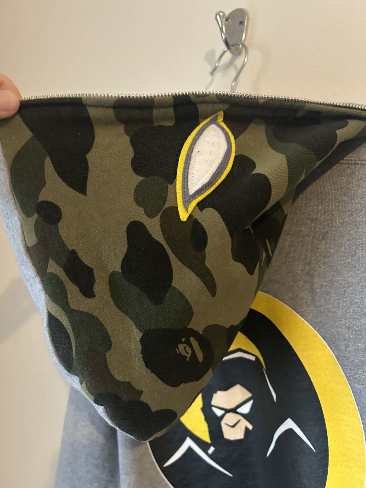 Bape Bape Shadow Grey Full Zip Hoodie Size US S / EU 44-46 / 1 - 10 Thumbnail