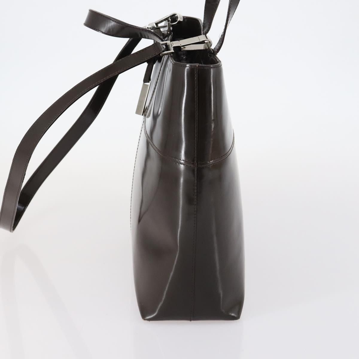 Gucci GUCCI Hand Bag Patent Leather Brown Size ONE SIZE - 4 Thumbnail