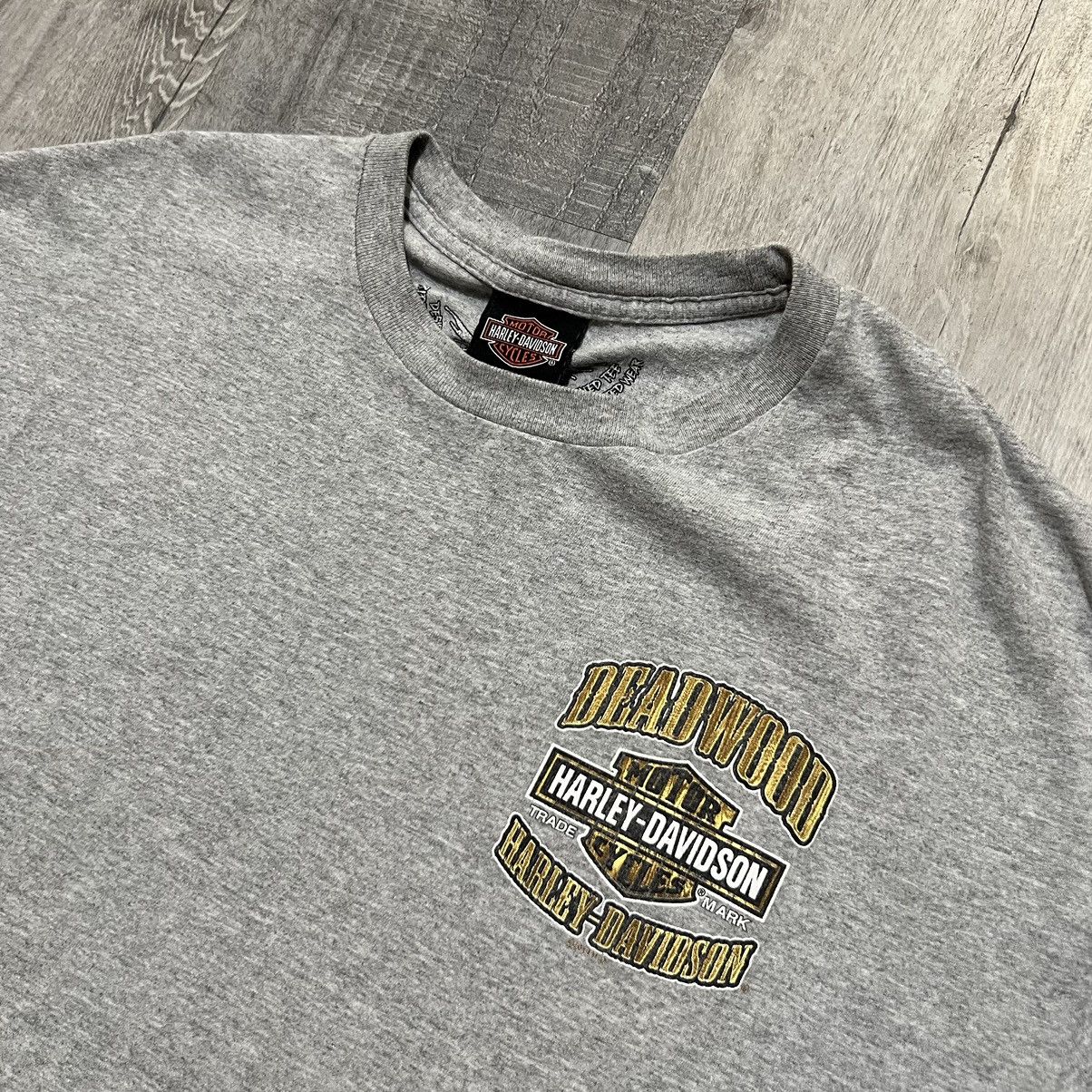 Harley Davidson Harley Davidson Motorcycles Badlands Grey Skull Biker Tee Size US XXL / EU 58 / 5 - 3 Thumbnail
