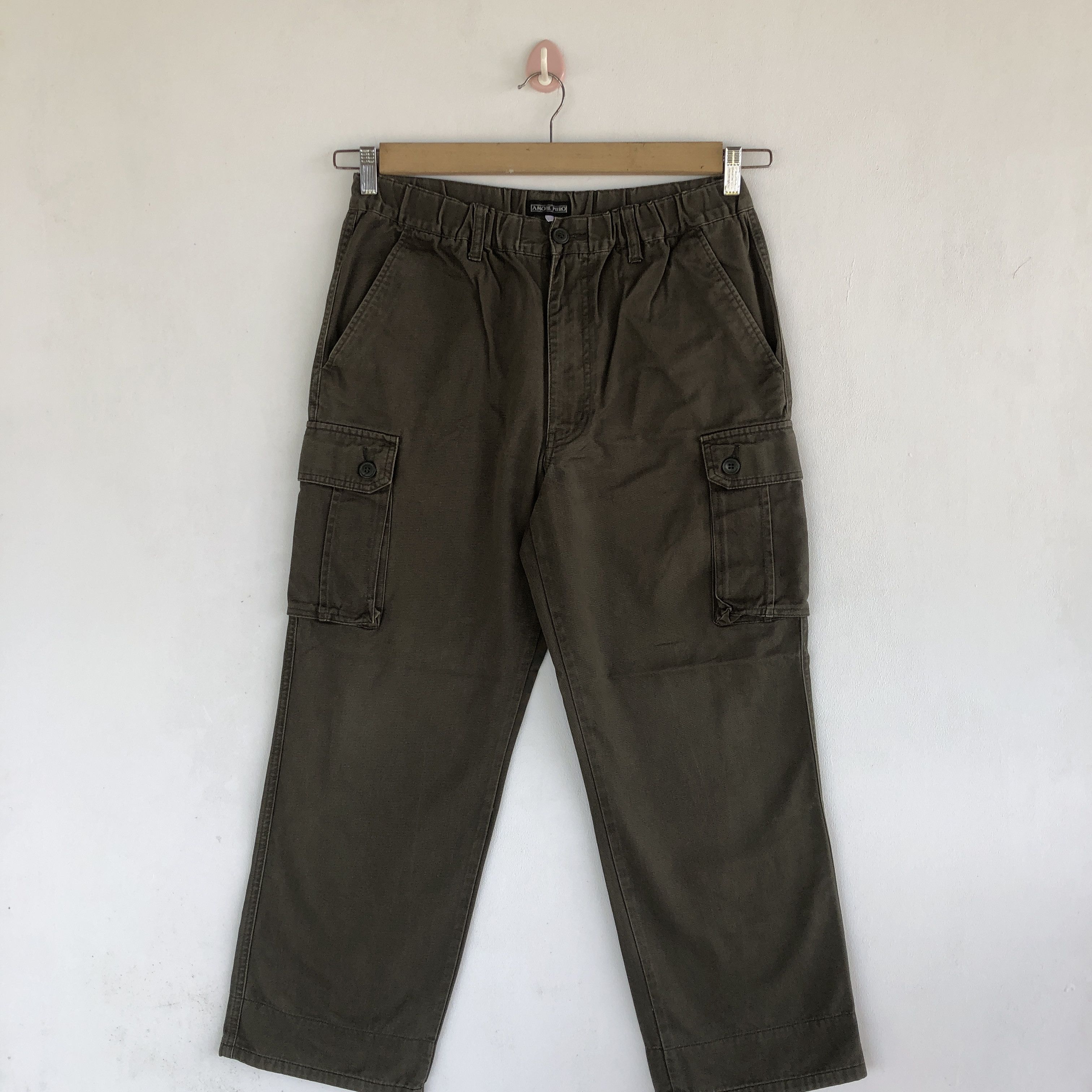 Japanese Brand Vintage Japanese Cargo Pants Multi Pocket Fatigue Trousers Size US 30 / EU 46 - 1 Thumbnail
