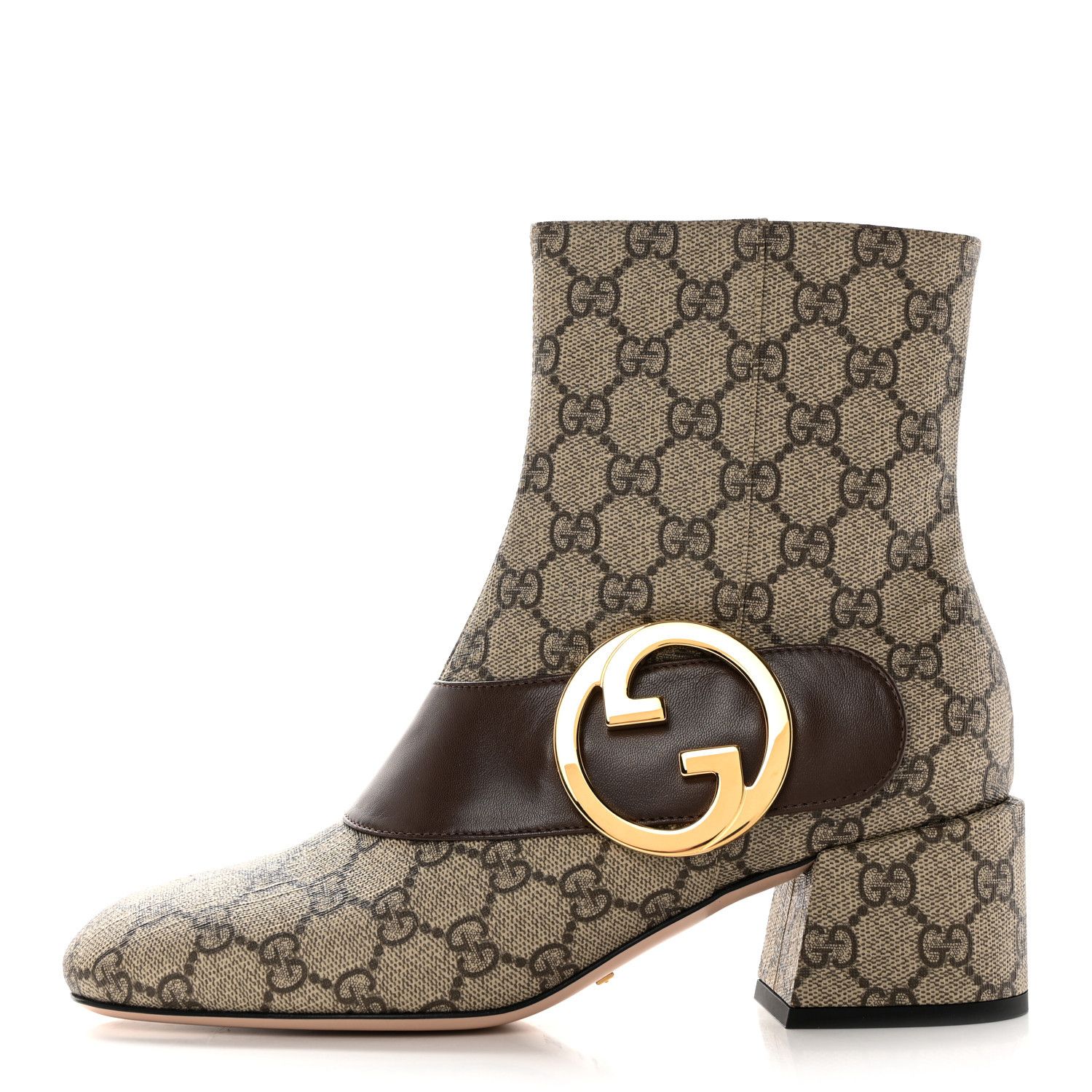 Gucci GG Supreme Monogram Malaga Kid Blondie 55mm Ankle Boots Size US 7 / IT 37 - 1 Preview