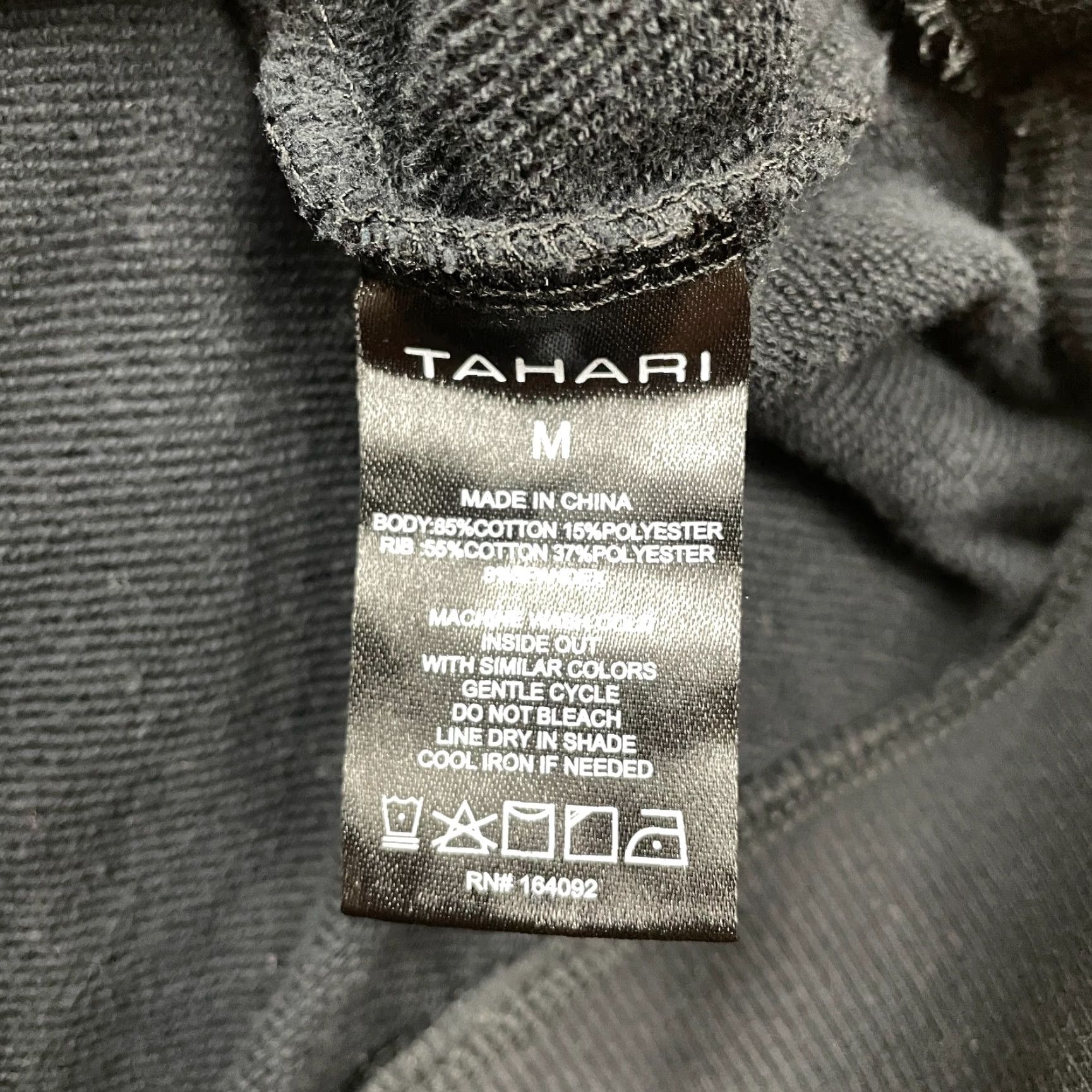 Vintage Tahari Sweatshirt Womens M Black Leopard Print Pullover Crew Knit Cotton Polyester Logo Size M / US 6-8 / IT 42-44 - 6 Thumbnail