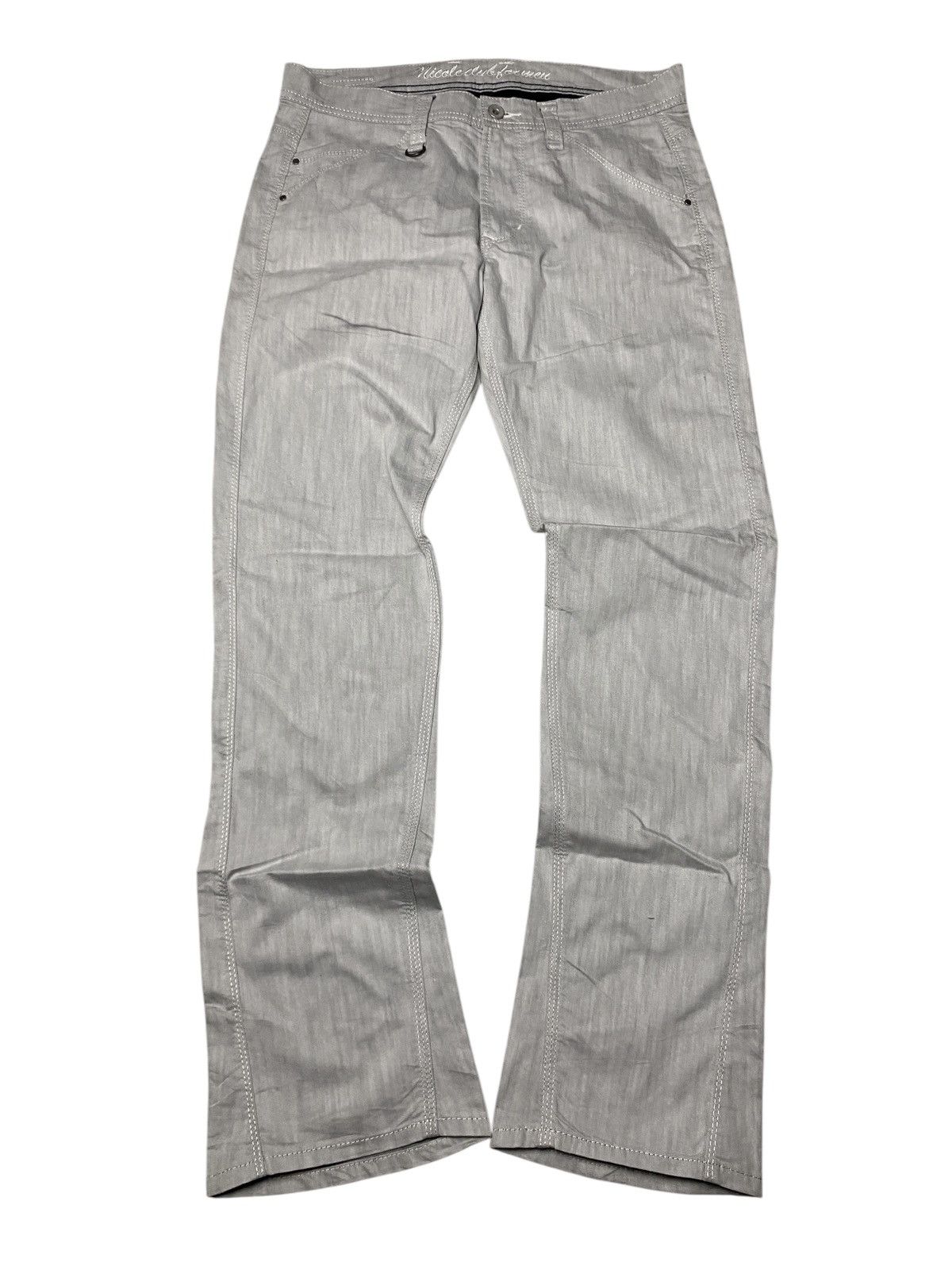 Nicole Club 2000's Nicole Club Buckle Flared Pants Size US 30 / EU 46 - 1 Thumbnail