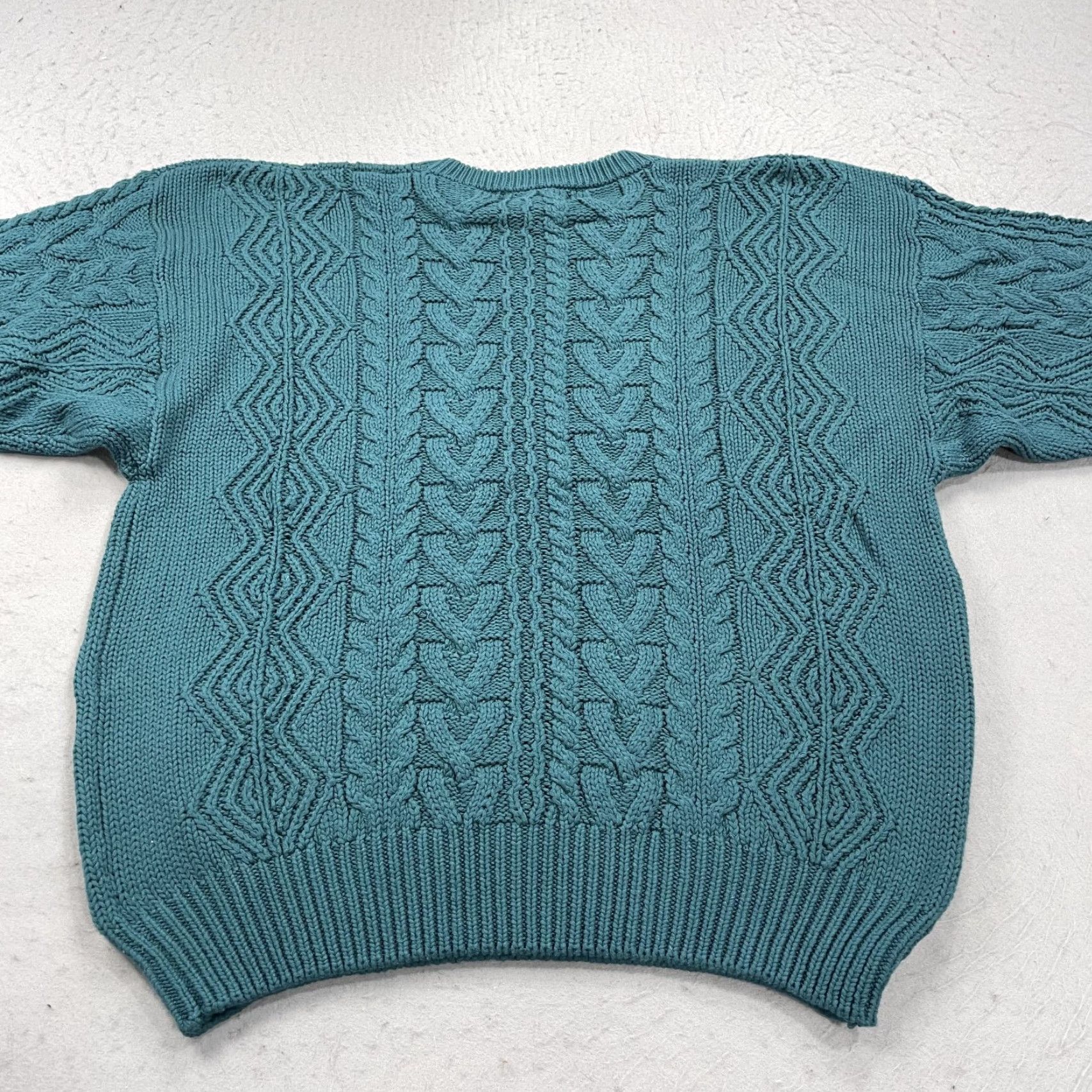 Eddie Bauer VINTAGE Eddie Bauer Sweater Mens XL Green Grandpa Cable Fisherman Crewneck 90s Size US XL / EU 56 / 4 - 5 Thumbnail