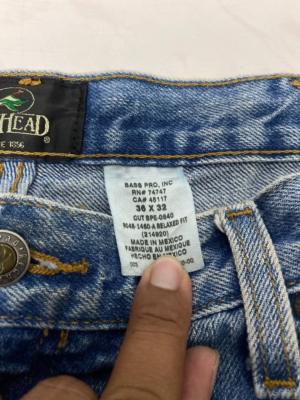Bass Pro Shops vintage bass pro shop denim by redhead nice design Size US 37 - 5 Thumbnail