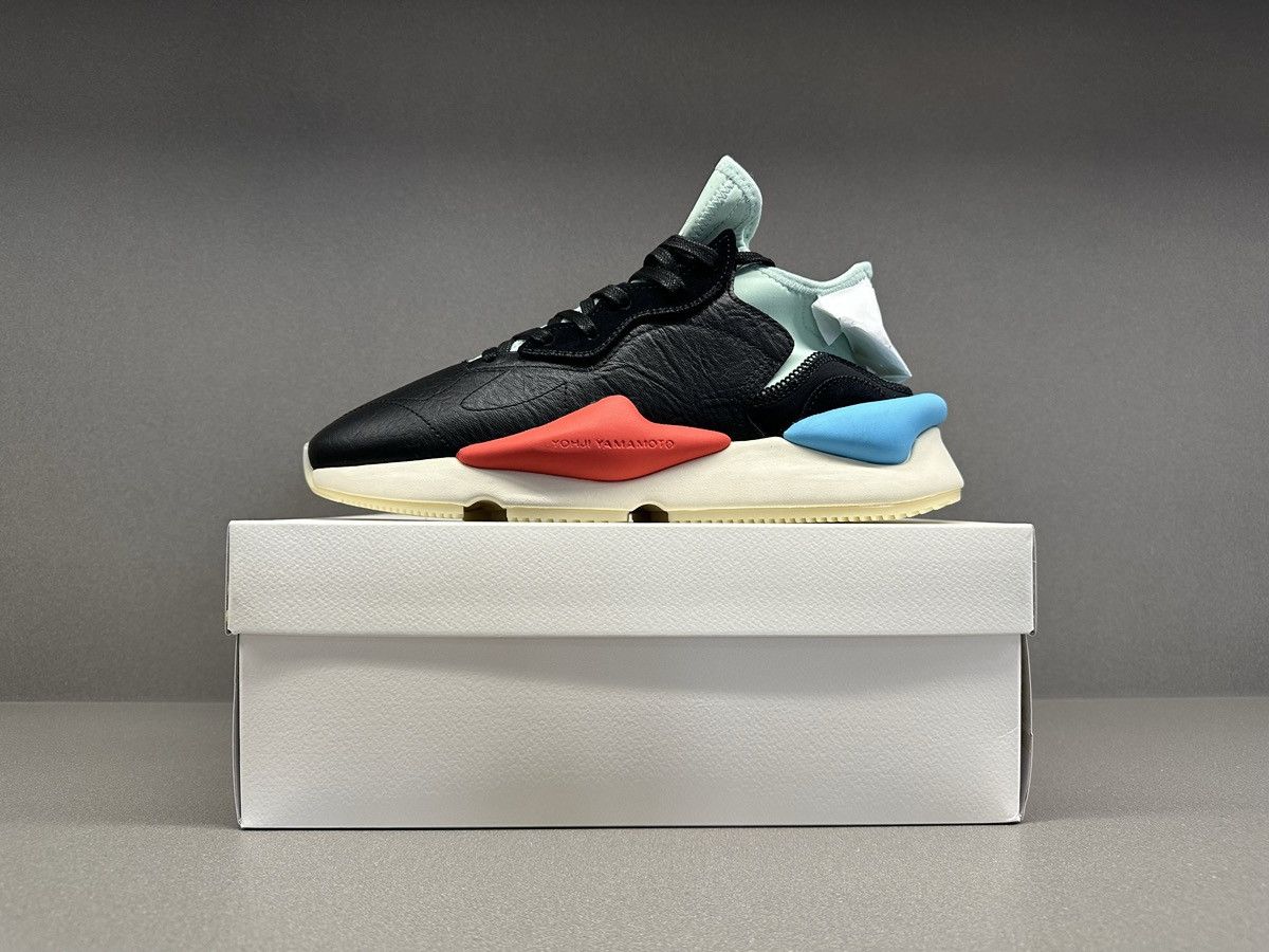 Y-3 Adidas Y-3 Kaiwa Black Blush Green Size US 8.5 / EU 41-42 - 2 Thumbnail