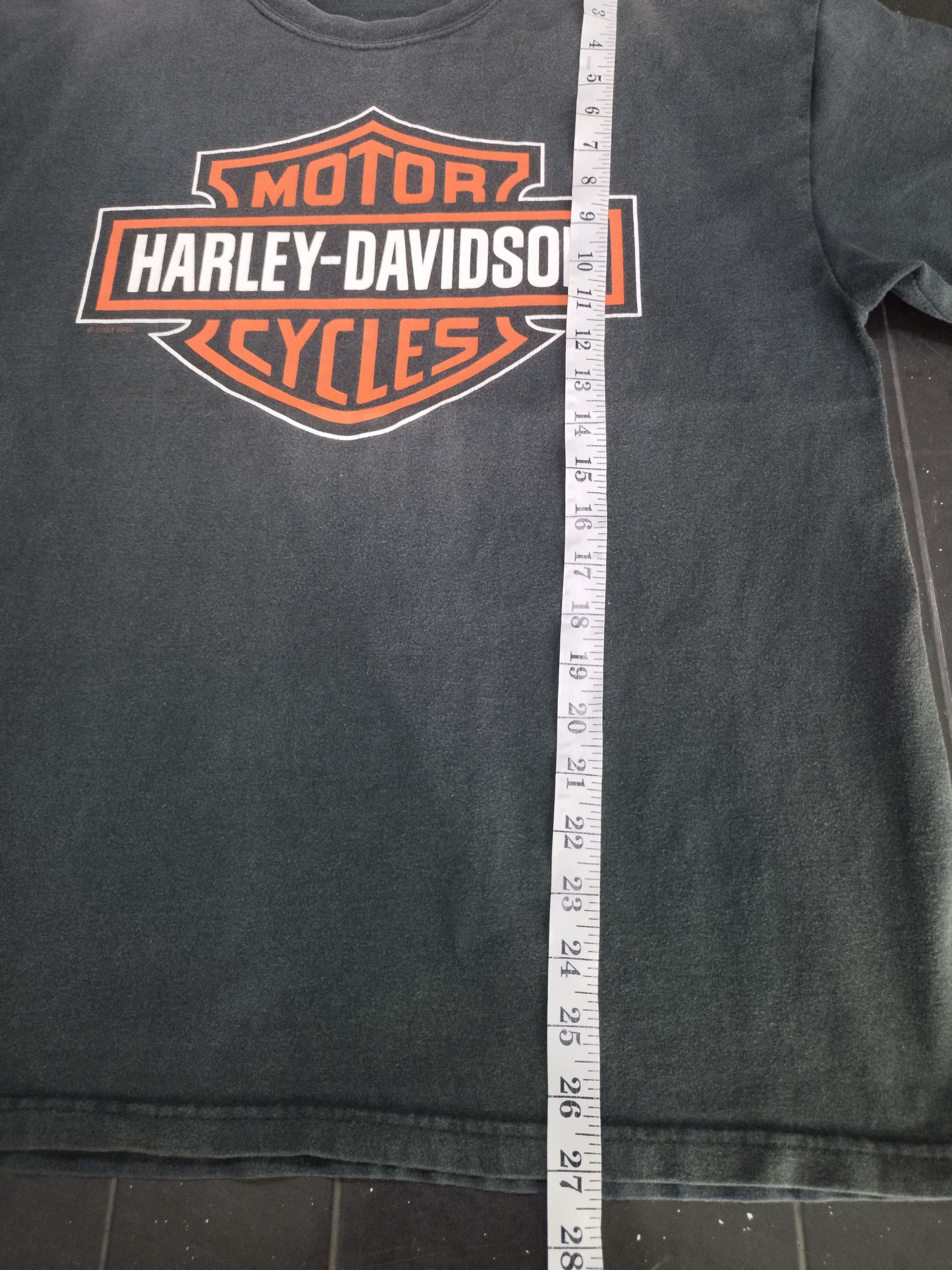 Harley Davidson Vintage HD Harley Davidson Box Logo Faded Shirt Tee Size US L / EU 52-54 / 3 - 16 Thumbnail