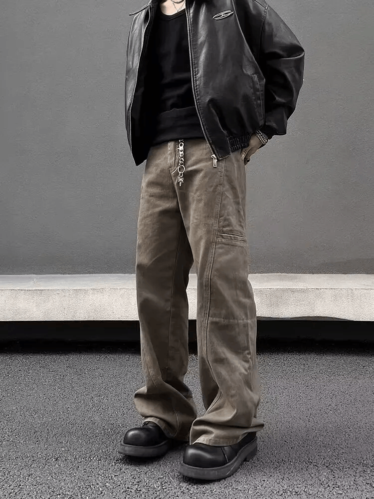 Jean × Vintage Vintage Street Hip Hop Y2K Brown Micro Flare Jeans Size US 30 / EU 46 - 4 Thumbnail