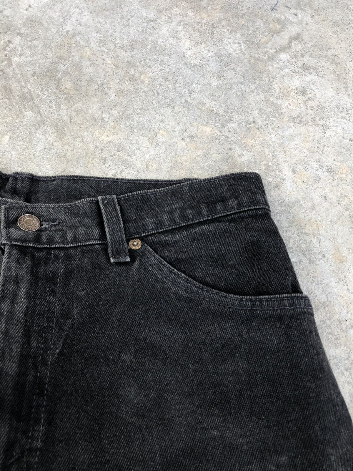 Levi's Vintage 90s Levis Orange Tab Baggy Distressed Jeans 550 Size US 31 - 15 Thumbnail