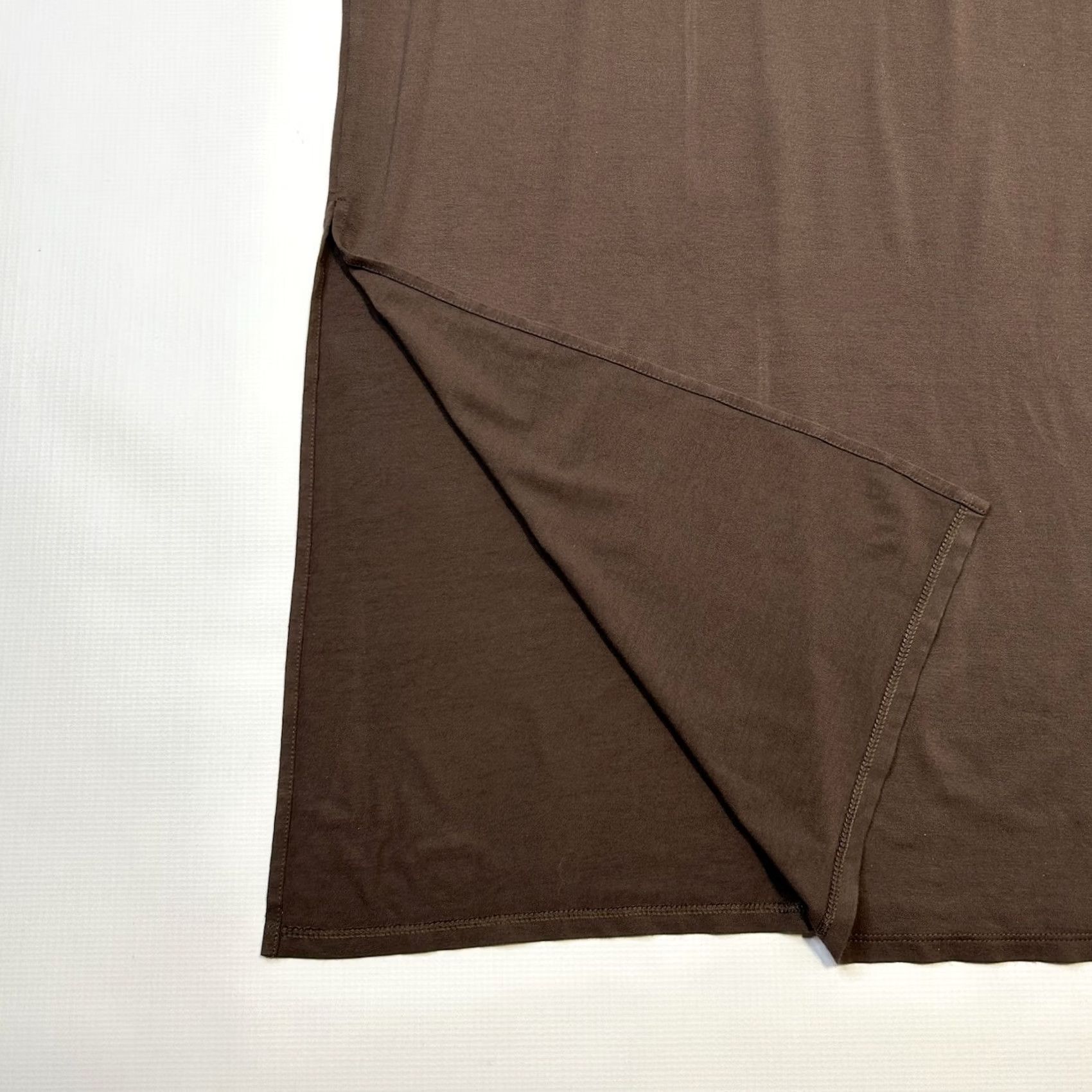J. Jill J Jill Vacation Dress XS Brown Midi Maxi Slits Dolman Pullover Casual Everyday Jersey Rayon Spandex Ladies Womens Sundress Modern - Size XS / US 0-2 / IT 36-38 - 4 Thumbnail