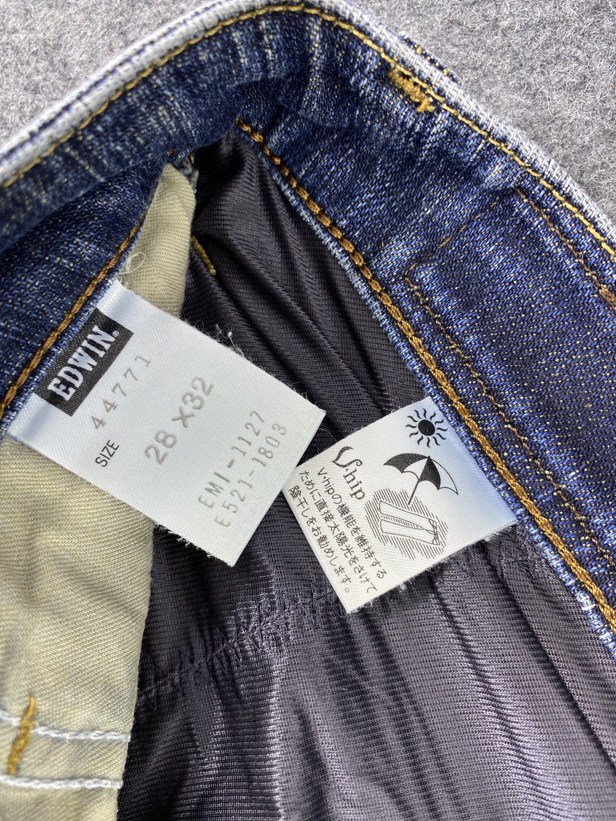 Edwin × Jean × Vintage Miss Edwin Blue Wash Flare Jeans - J986 Size 26" / US 2 / IT 38 - 8 Thumbnail