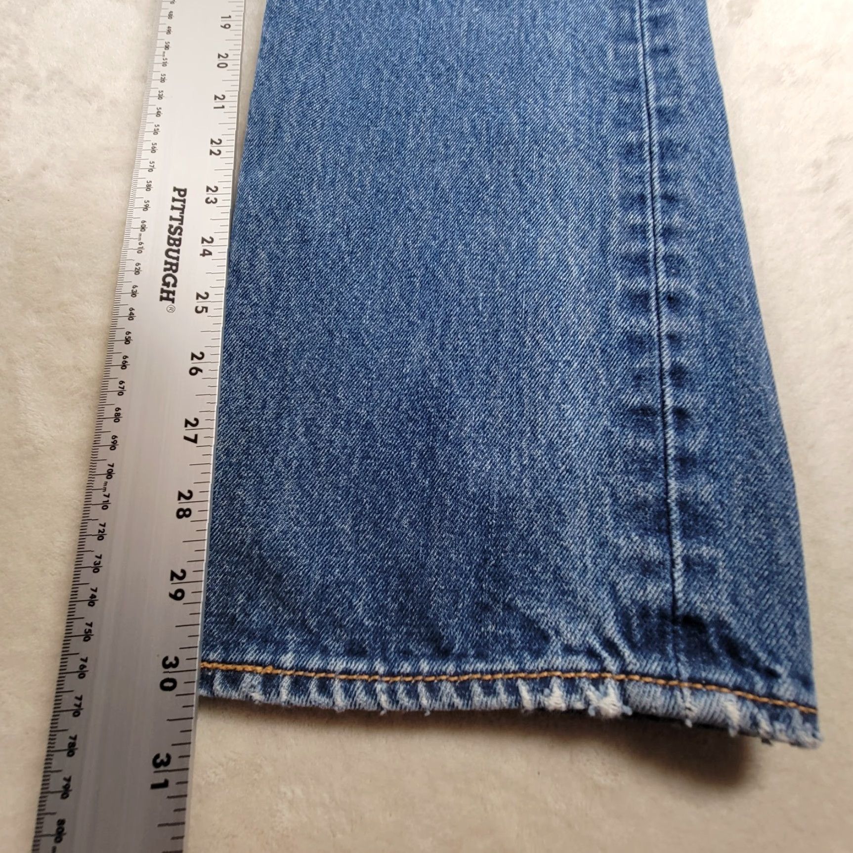 Levi's VINTAGE Levi's 505 Jeans Men 32x32 Blue Regular Fit Straight Cotton Denim Pants Size US 32 / EU 48 - 7 Thumbnail