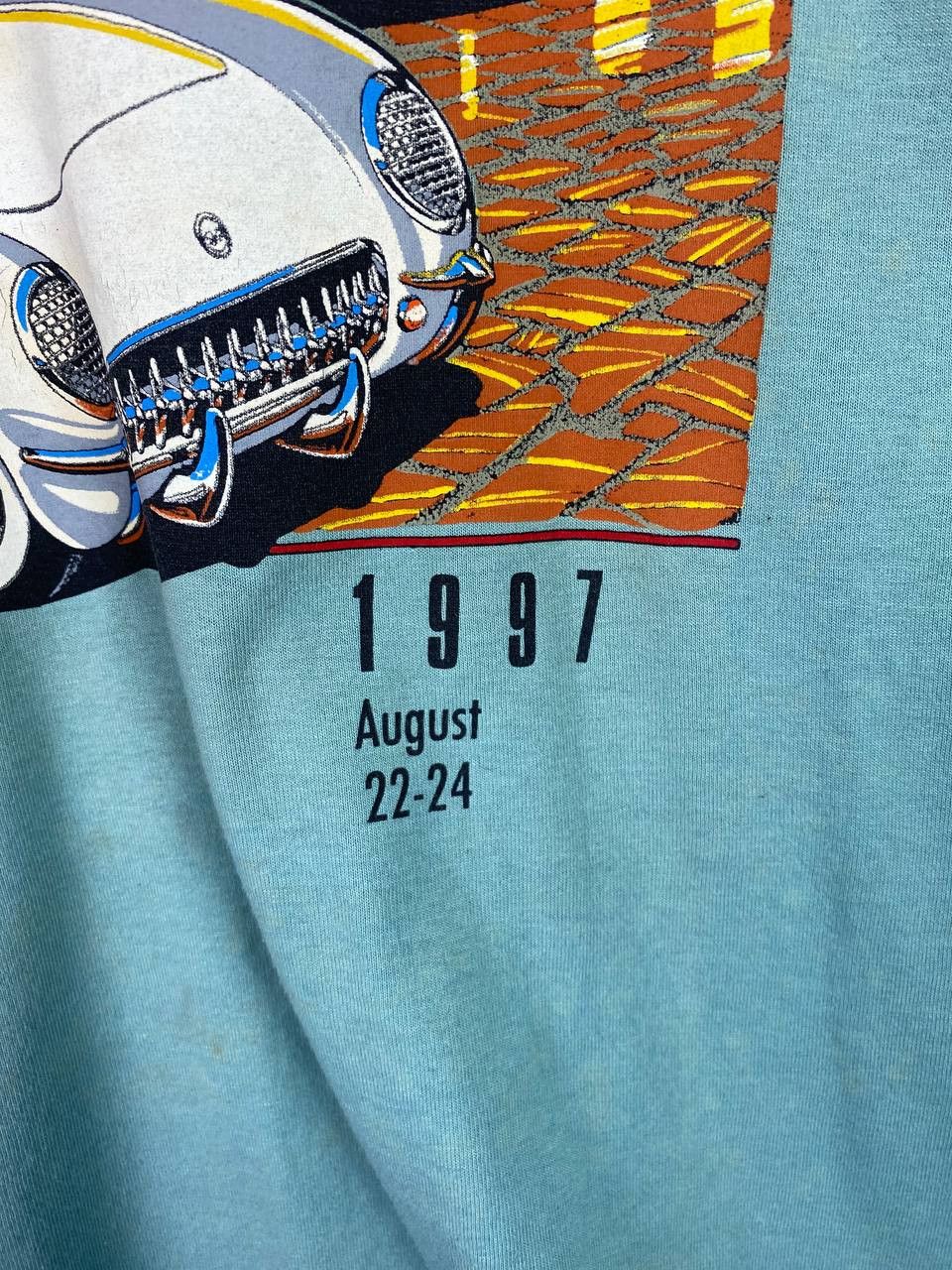 Vintage vintage 90s corvettes tee nice design Size US L / EU 52-54 / 3 - 3 Thumbnail