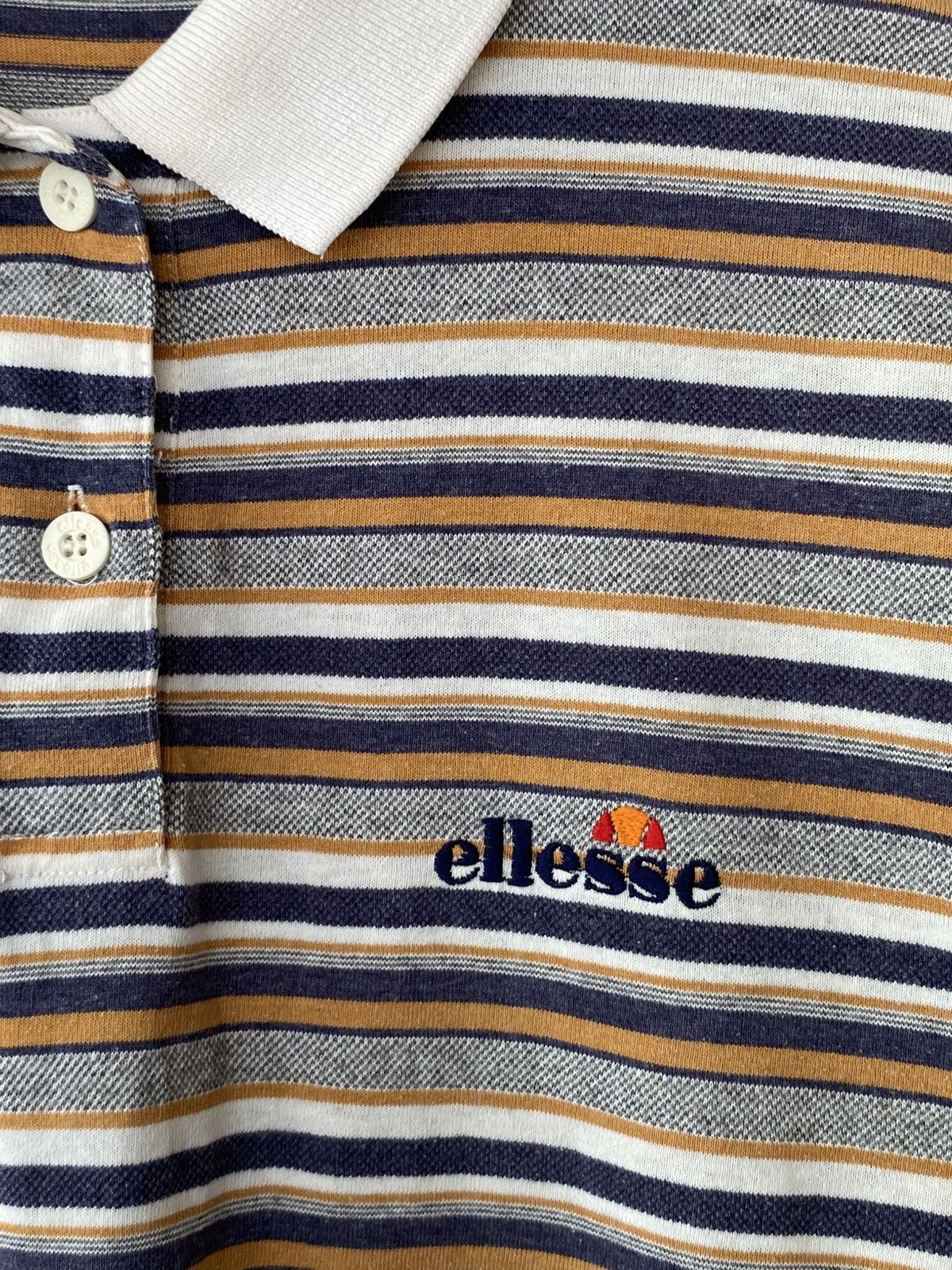 Ellesse Vintage 90s Ellesse Stripes Polo Shirt Size US L / EU 52-54 / 3 - 3 Thumbnail