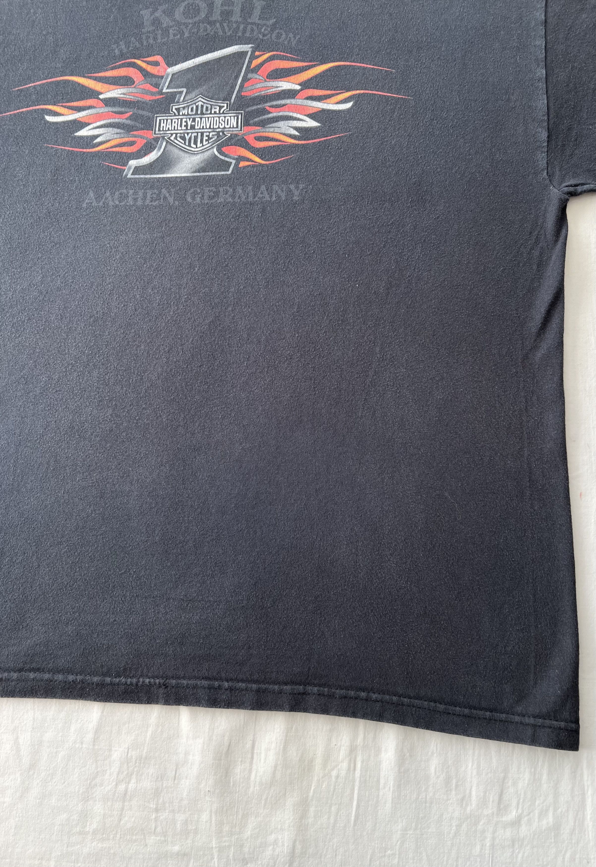 Harley Davidson Vintage 2006 Harley Davidson Motorcycle Fire Flame T-shirt Size US XL / EU 56 / 4 - 18 Thumbnail