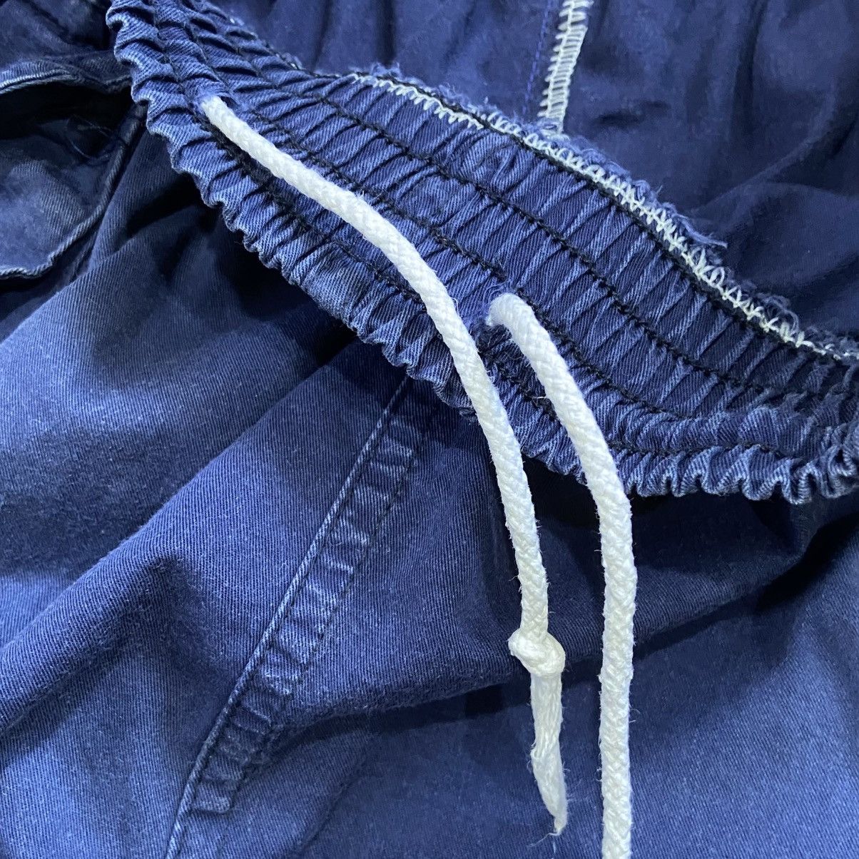 Vintage RARE Vintage 90s Blue Utility Cargo Shorts Drawstring Size US 28 / EU 44 - 8 Thumbnail