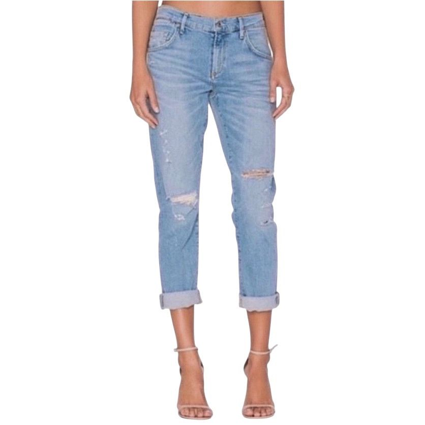 Agolde Agolde Blue Distressed Jeans | Size 28 Size 28" / US 6 / IT 42 - 6 Thumbnail
