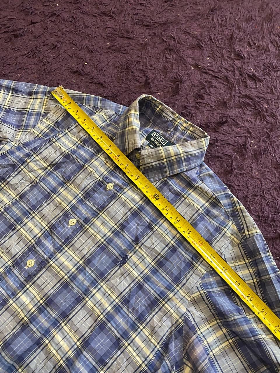 Polo Ralph Lauren POLO RALPH LAUREN Plaid Button Up Cotton SHORT Sleeve Shirt Size US L / EU 52-54 / 3 - 6 Thumbnail