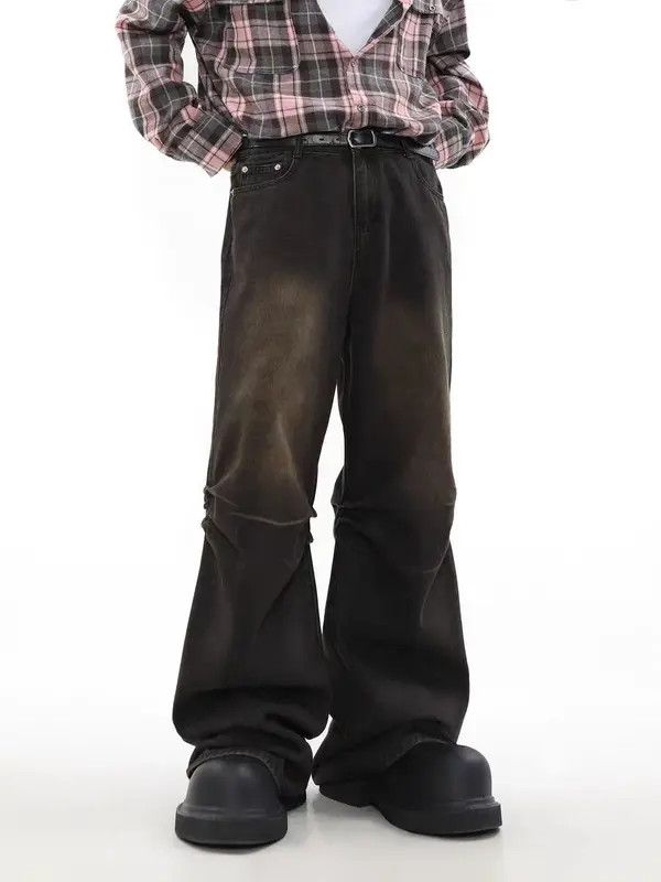 Japanese Brand VIBE Vintage vibe washed pleated straight-leg jeans Size US 32 / EU 48 - 6 Thumbnail