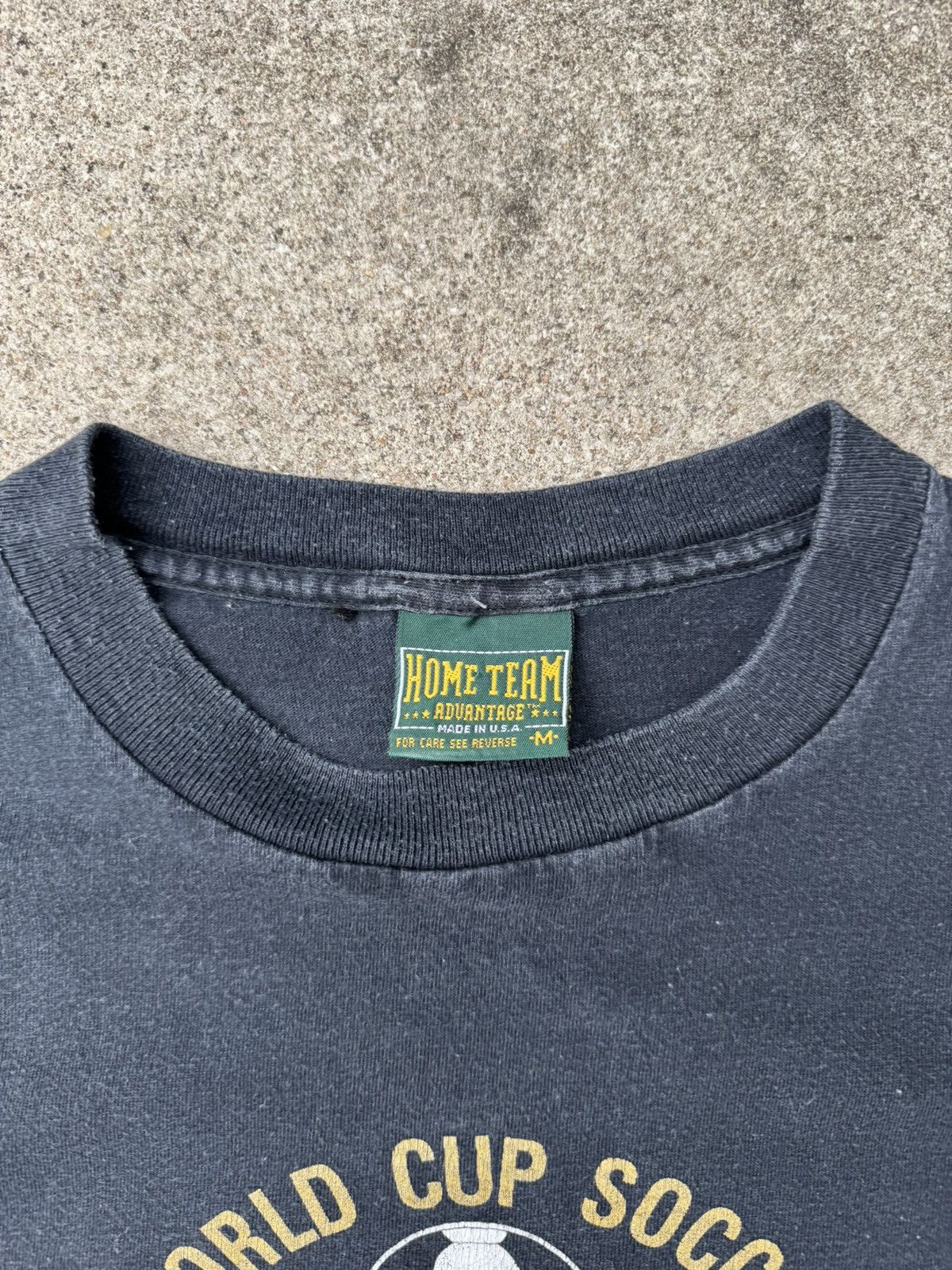Vintage Vtg 90’s World Cup USA 1994 Faded Black Graphic Tee Boxy S Size US S / EU 44-46 / 1 - 5 Thumbnail