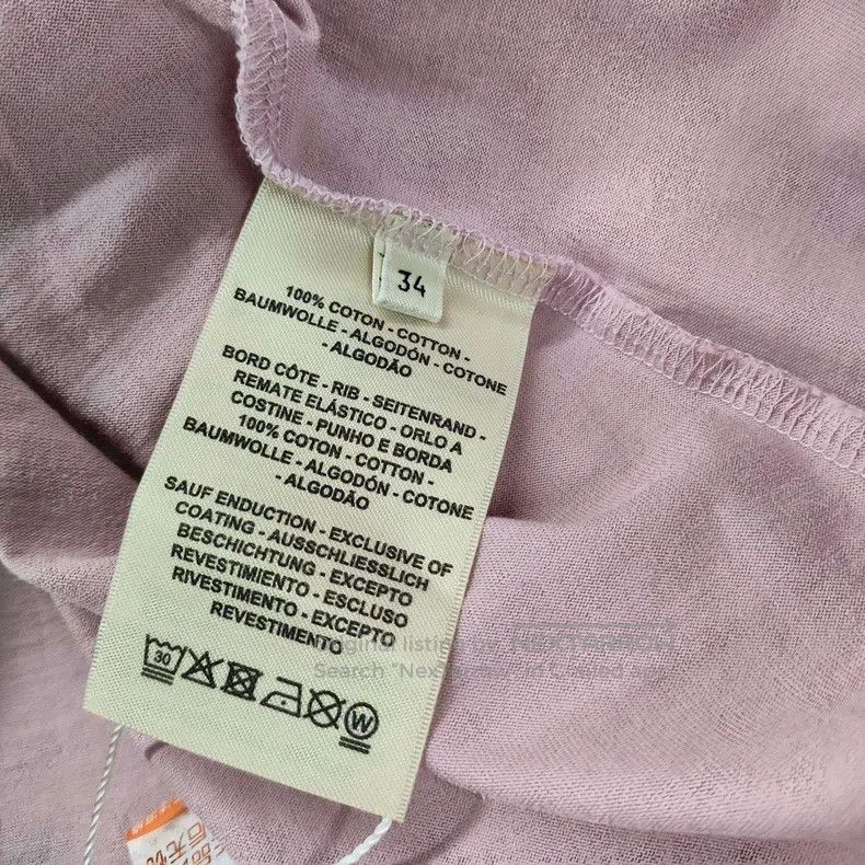 Hermes Hermes Cotton T-Shirt Pink Size XXS / US 00 / IT 34 - 4 Thumbnail
