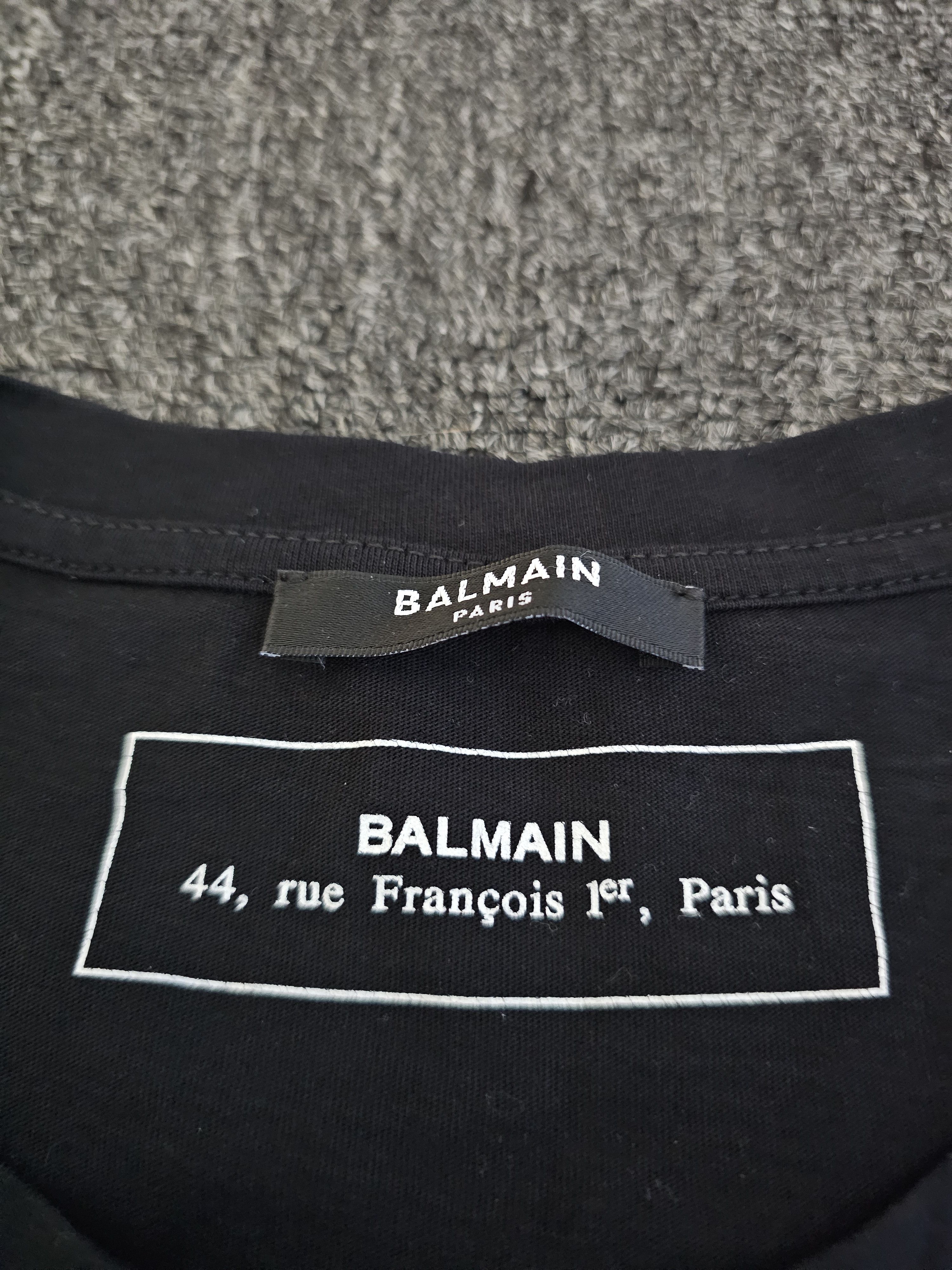 Balmain Balmain Men's Black Gold T-Shirt Size M Size US M / EU 48-50 / 2 - 3 Thumbnail