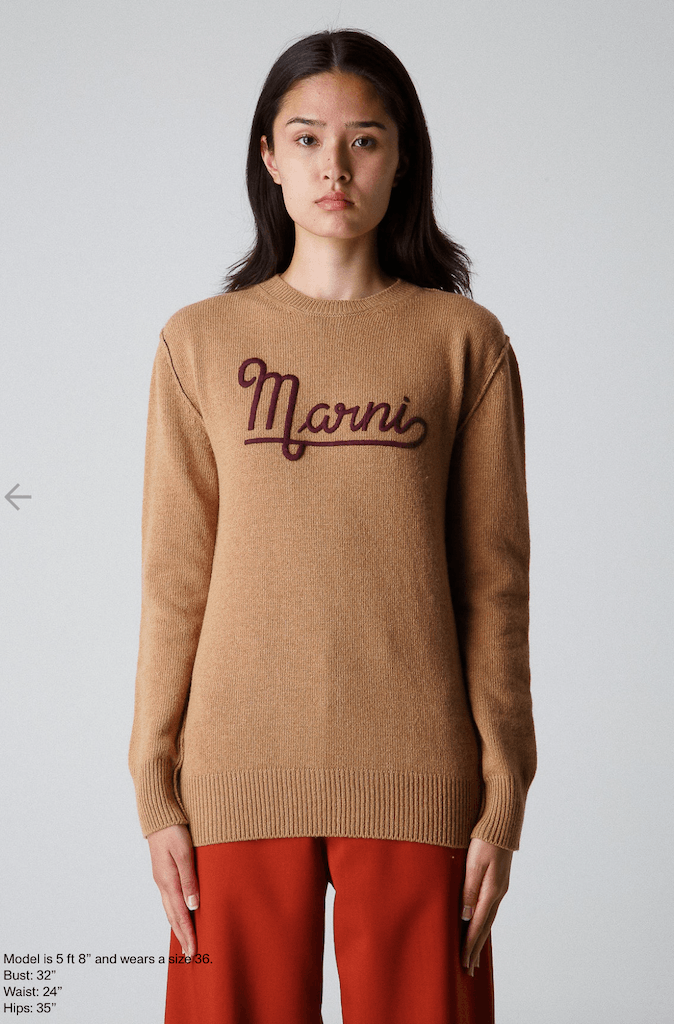 Marni $790 Marni Roundneck Sweater Brown Size XS / US 0-2 / IT 36-38 - 1 Thumbnail