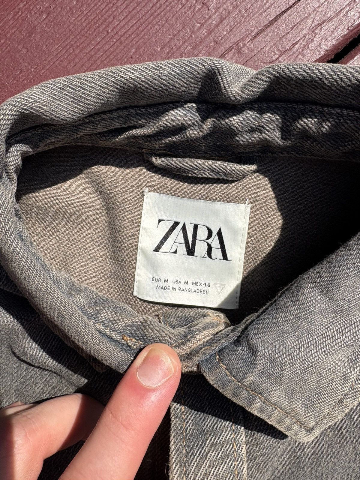 Zara Heavy Jean Jacket, Zara men Size US M / EU 48-50 / 2 - 5 Thumbnail
