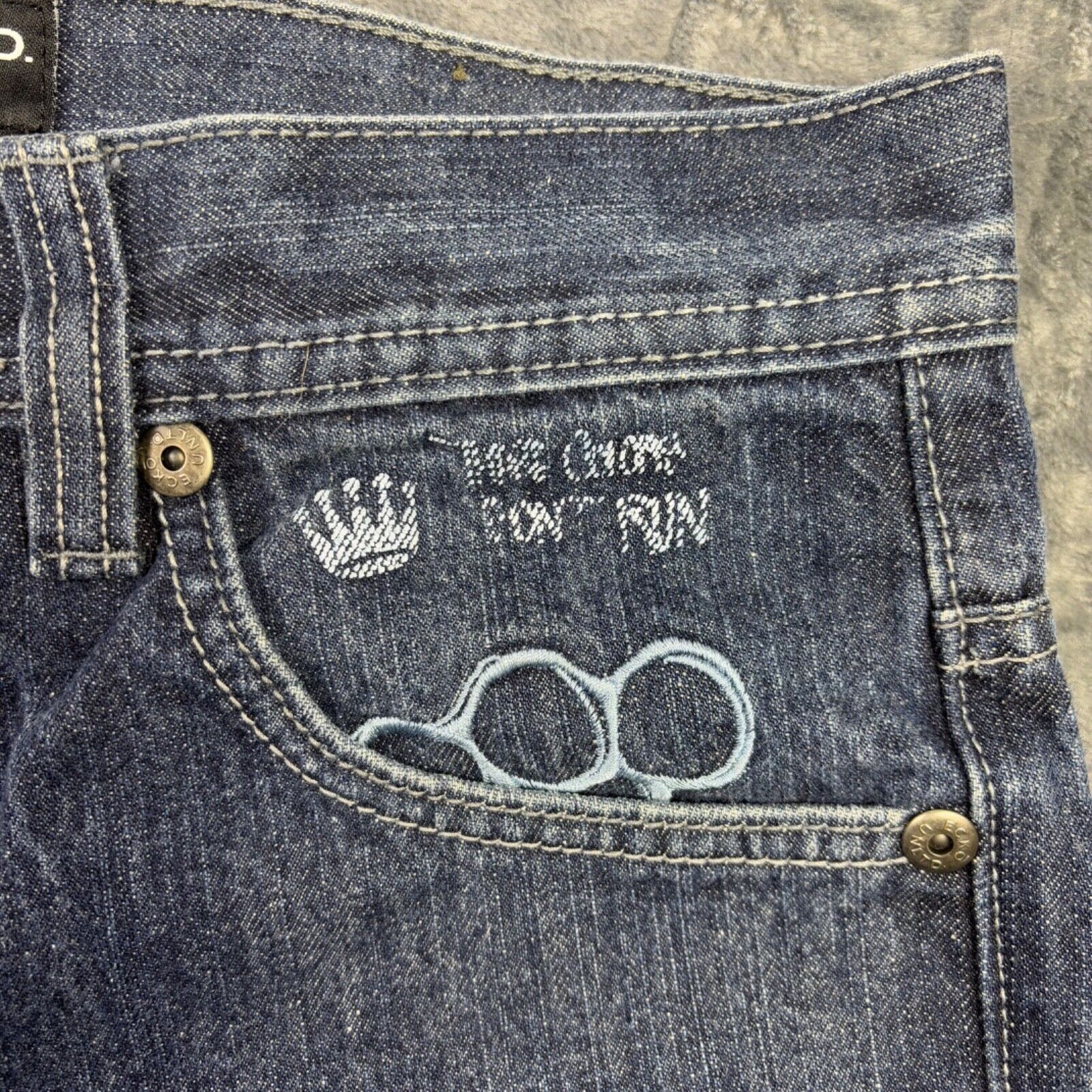 Ecko Unltd. VTG Ecko Unltd Rhino Brand Baggy Jeans 30x30 Embroidered Size US 30 / EU 46 - 10 Thumbnail