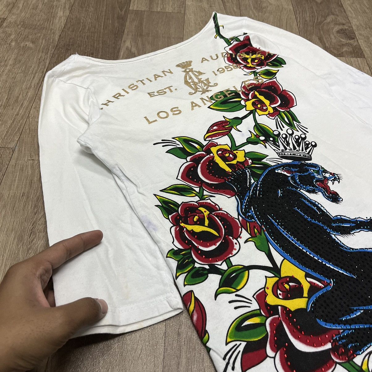 Christian Audigier × Ed Hardy Christian Audigier Los Angeles Ed Hardy Panter Studed Tee Size L / US 10 / IT 46 - 13 Thumbnail
