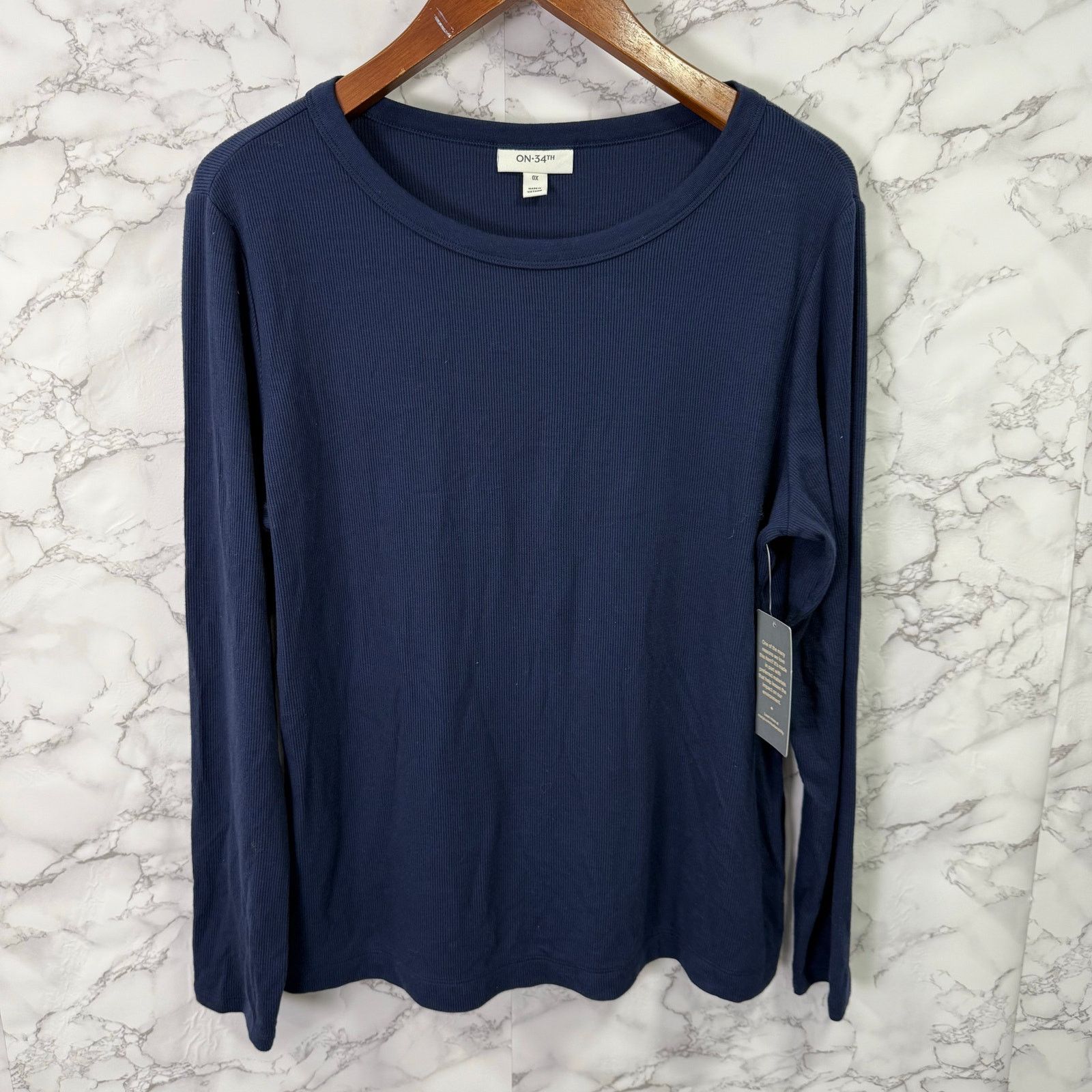 Macys On 34th Macy’s Plus Blouse Top sz 0X Stretch NEW #G532 Size XL / US 12-14 / IT 48-50 - 7 Thumbnail
