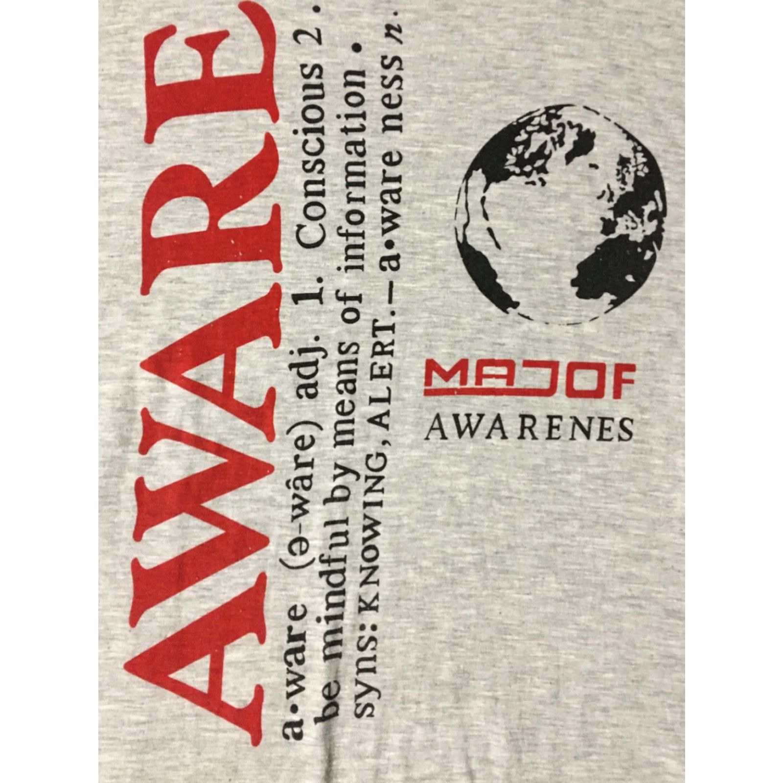 Vintage VINTAGE 90s Planet Earth Awareness Shirt M Gray Recycle Nature Preservation 80s Grunge USA Wildlife Plants Conservation Vintage Style Shirt Mens M Size US M / EU 48-50 / 2 - 2 Thumbnail