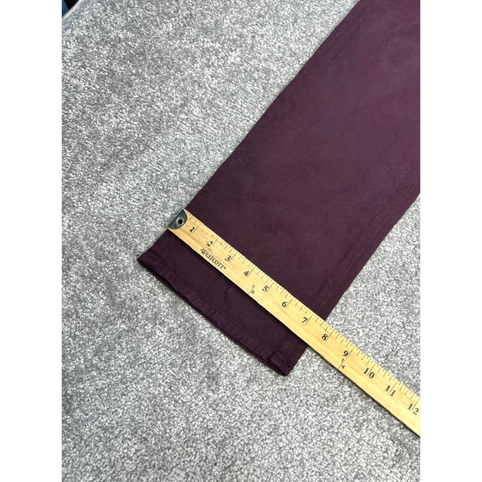Bonobos Bonobos Pants Mens 33 Purple Slim Fit Cotton Stretch Mid Rise Straight Leg Chino Casual Travel 5-Pocket Womens Mens Girls Size US 33 - 4 Thumbnail
