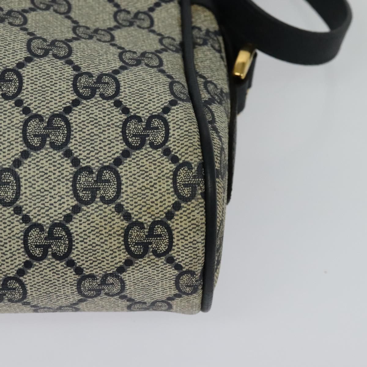 Gucci GUCCI GG Supreme Sherry Line Shoulder Bag Pvc Navy Gold 119 Size ONE SIZE - 13 Thumbnail