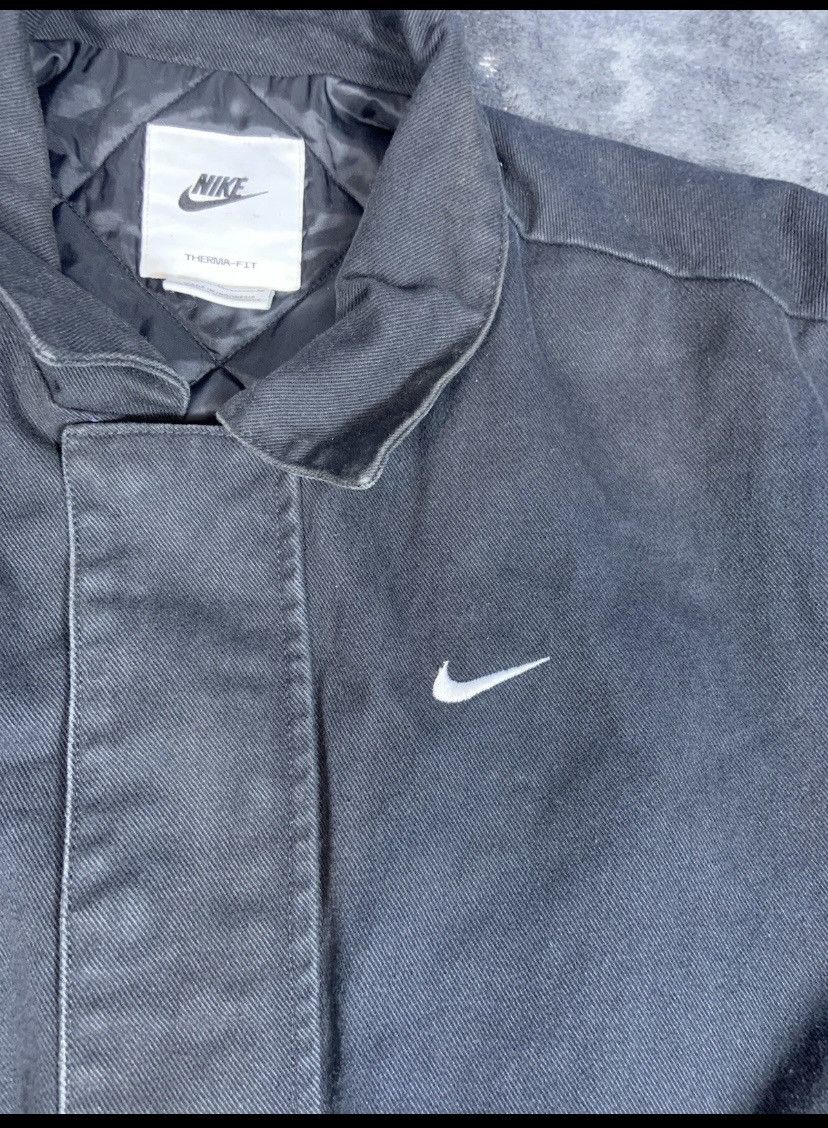 Nike Vintage Nike Heavy Black Men’s Size Medium Jacket Button/Zip Size US M / EU 48-50 / 2 - 2 Thumbnail