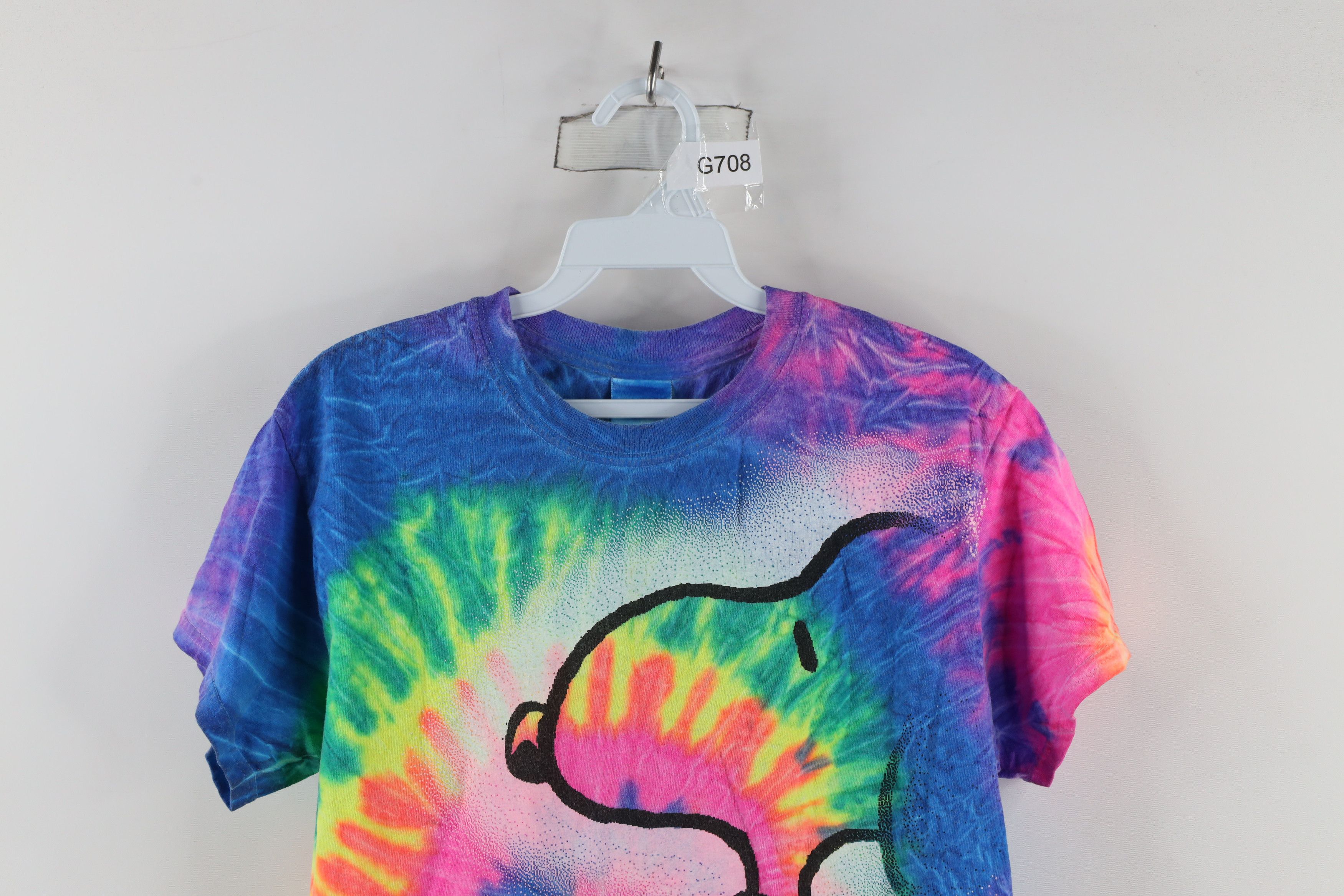 Vintage Vintage Y2K Cedar Point Out Snoopy Rainbow Tie Dye T-Shirt Size US S / EU 44-46 / 1 - 2 Thumbnail
