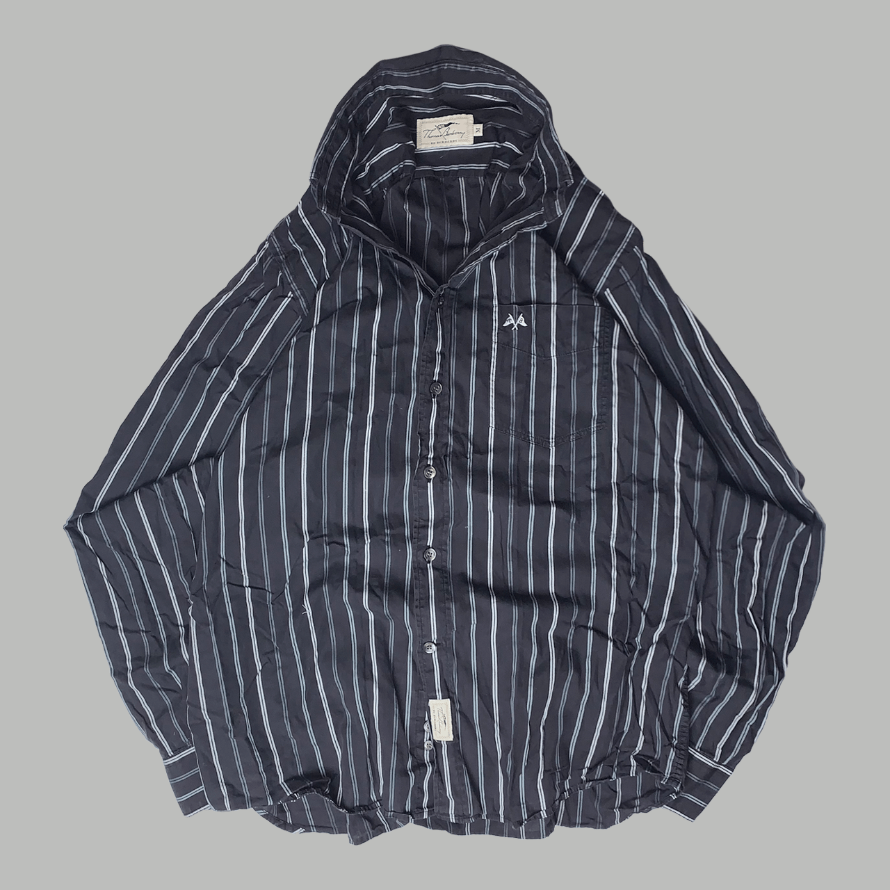 Burberry × Vintage Thomas Burberry striped shirt SS02 vtg Size US M / EU 48-50 / 2 - 2 Thumbnail