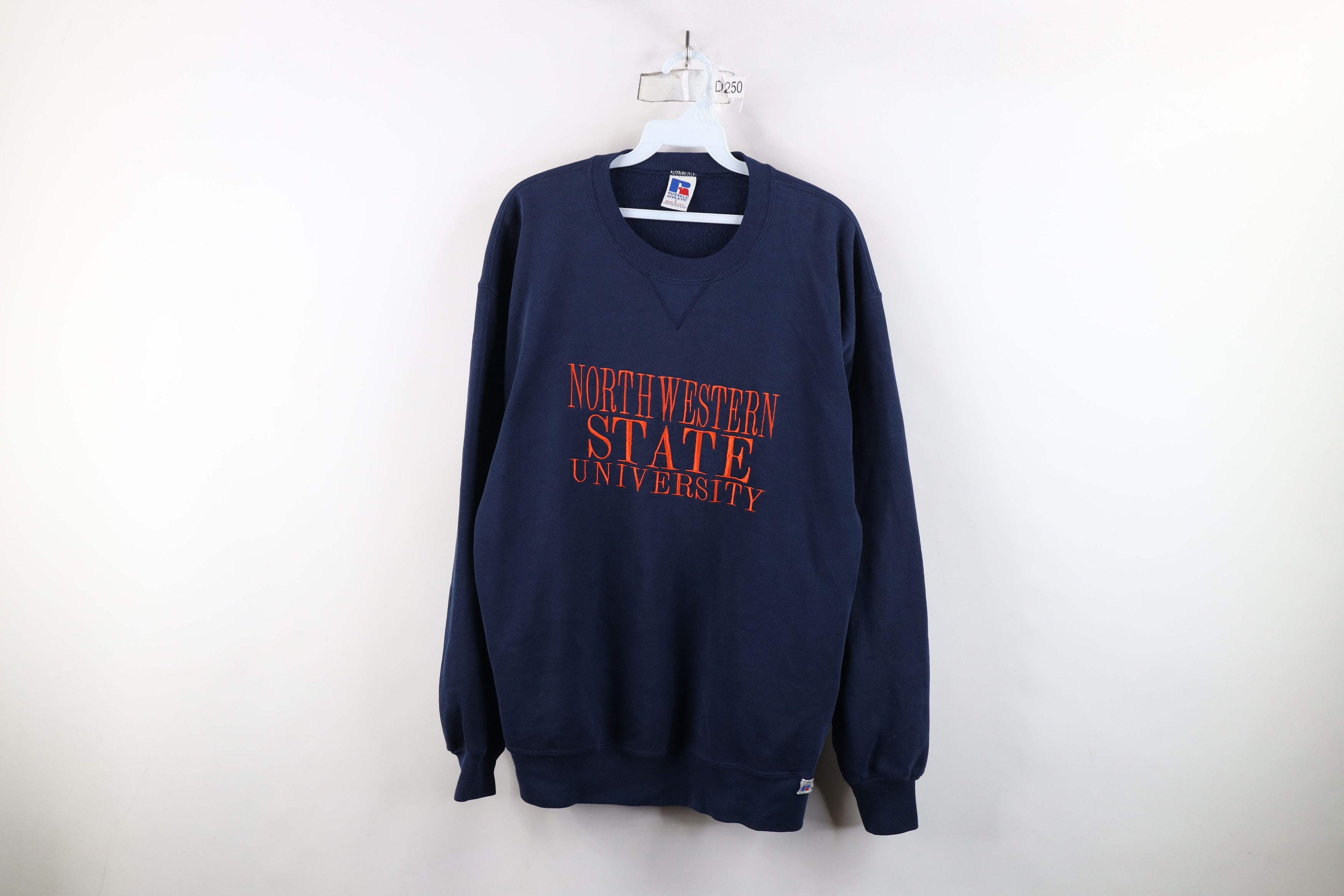 Russell Athletic × Vintage Vintage 90s Russell Athletic State University Sweatshirt USA Size US L / EU 52-54 / 3 - 1 Thumbnail
