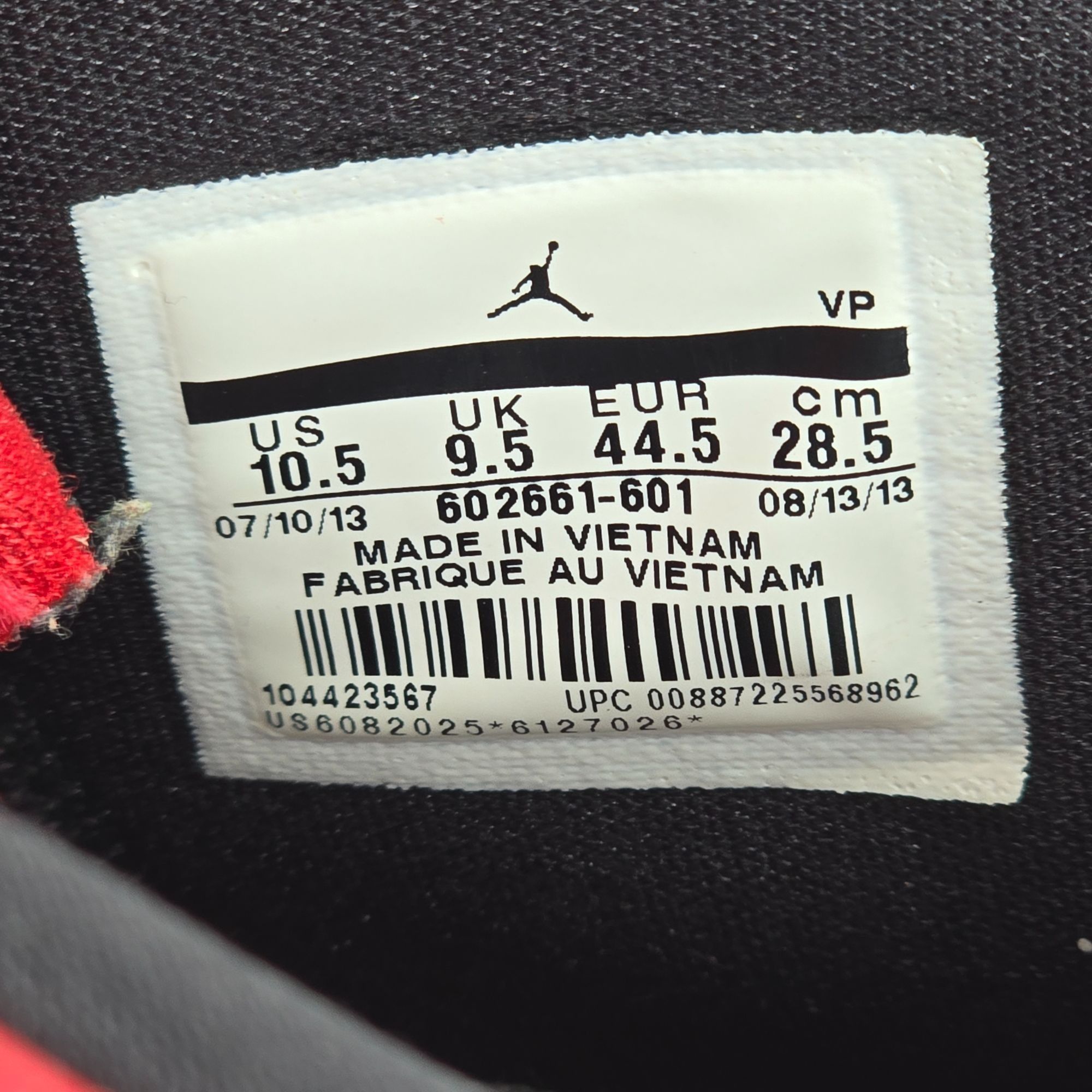 Nike Nike Air Jordan Flightclub 602661-601 Red Black 10.5 Athleti Size US 10.5 / EU 43-44 - 7 Thumbnail