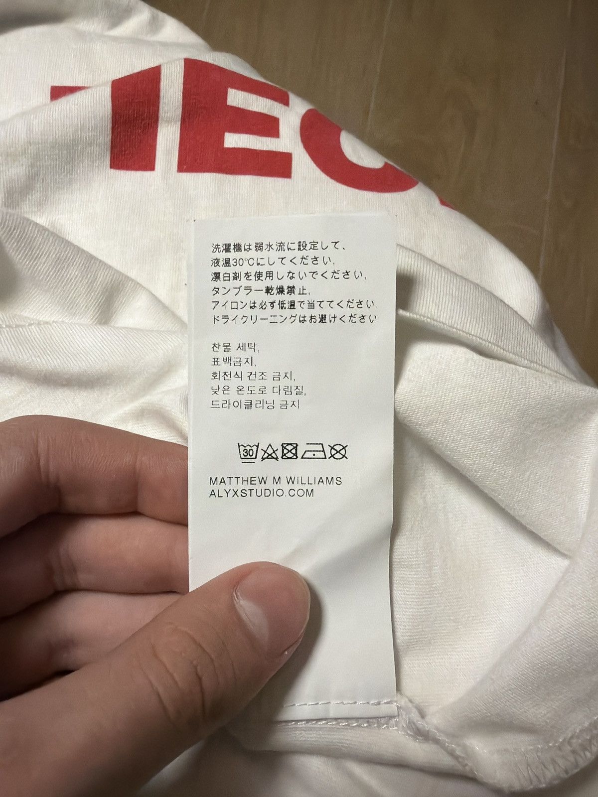 1017 ALYX 9SM 1017 alyx 9sm “techno” tee shirt Size US M / EU 48-50 / 2 - 8 Thumbnail
