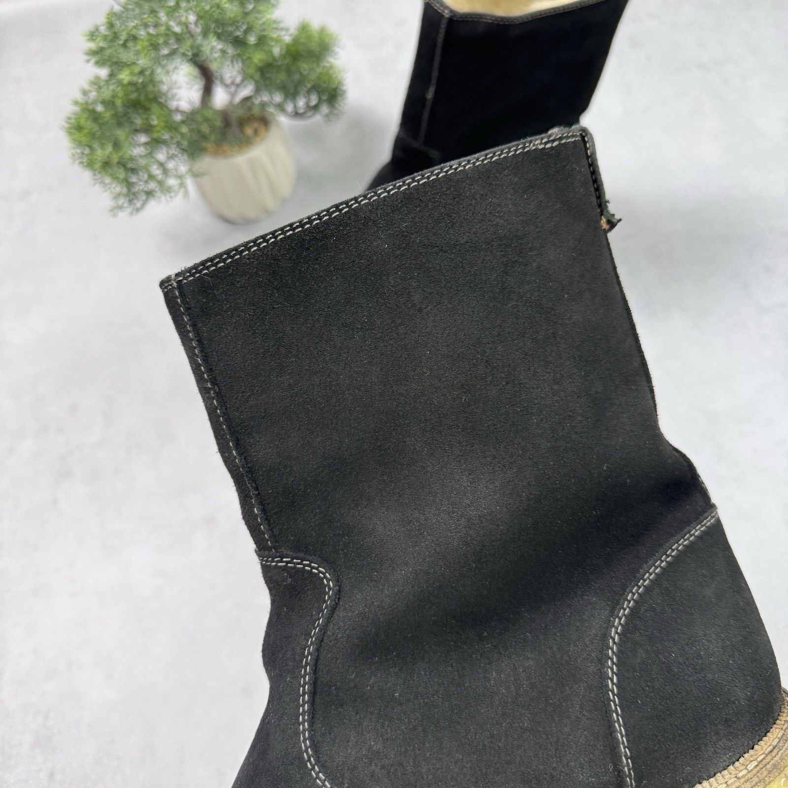 Gucci Gucci Men High Suede Fur Boot Winter Black Size US 9 Size US 9 / EU 42 - 12 Thumbnail