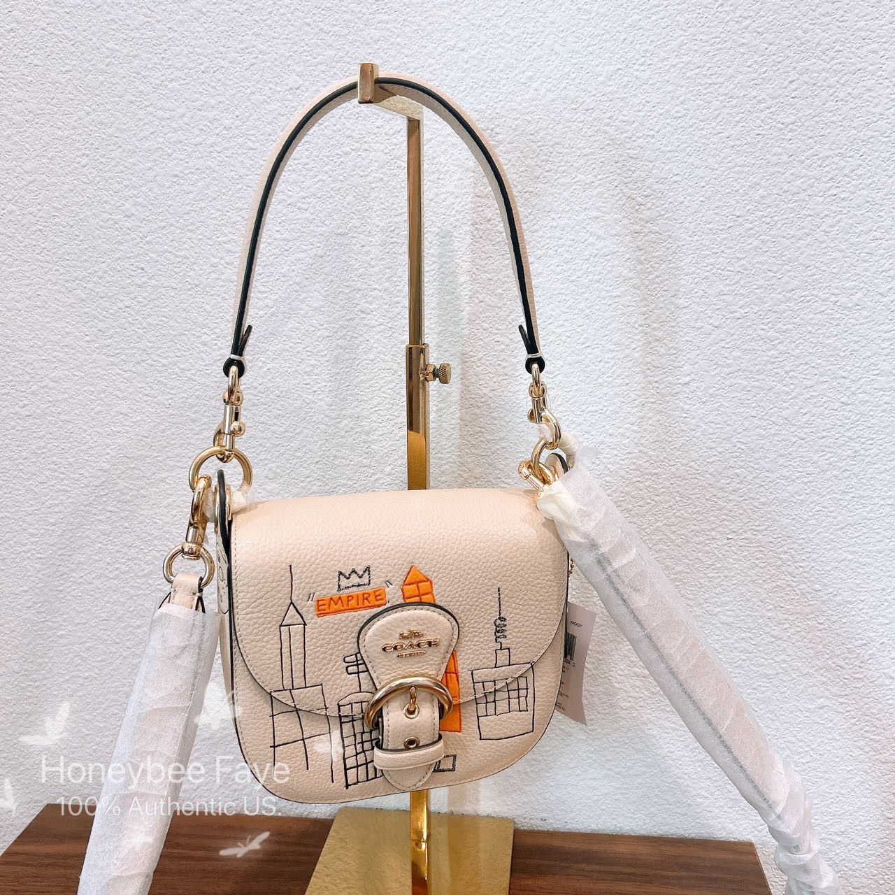 Coach NWT Coach X Jean Michel Basquiat Kleo Shoulder Bag 17 Size ONE SIZE - 3 Thumbnail