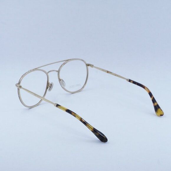 Jimmy Choo Jimmy Choo JC230 0J5G 00 Eyeglasses Gold 51mm Round Frame Size ONE SIZE - 5 Thumbnail